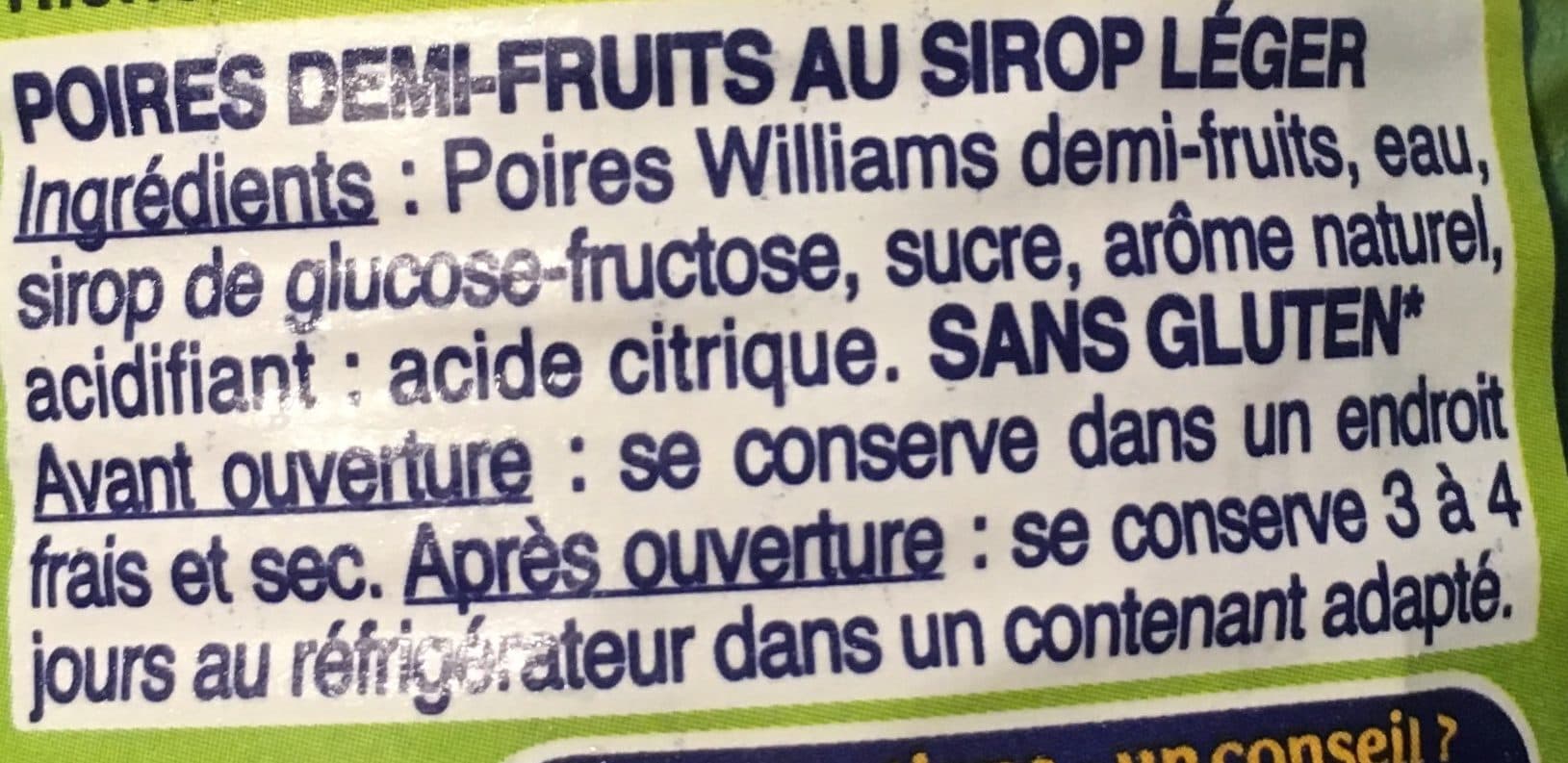 St Mamet Poires Williams packshot
