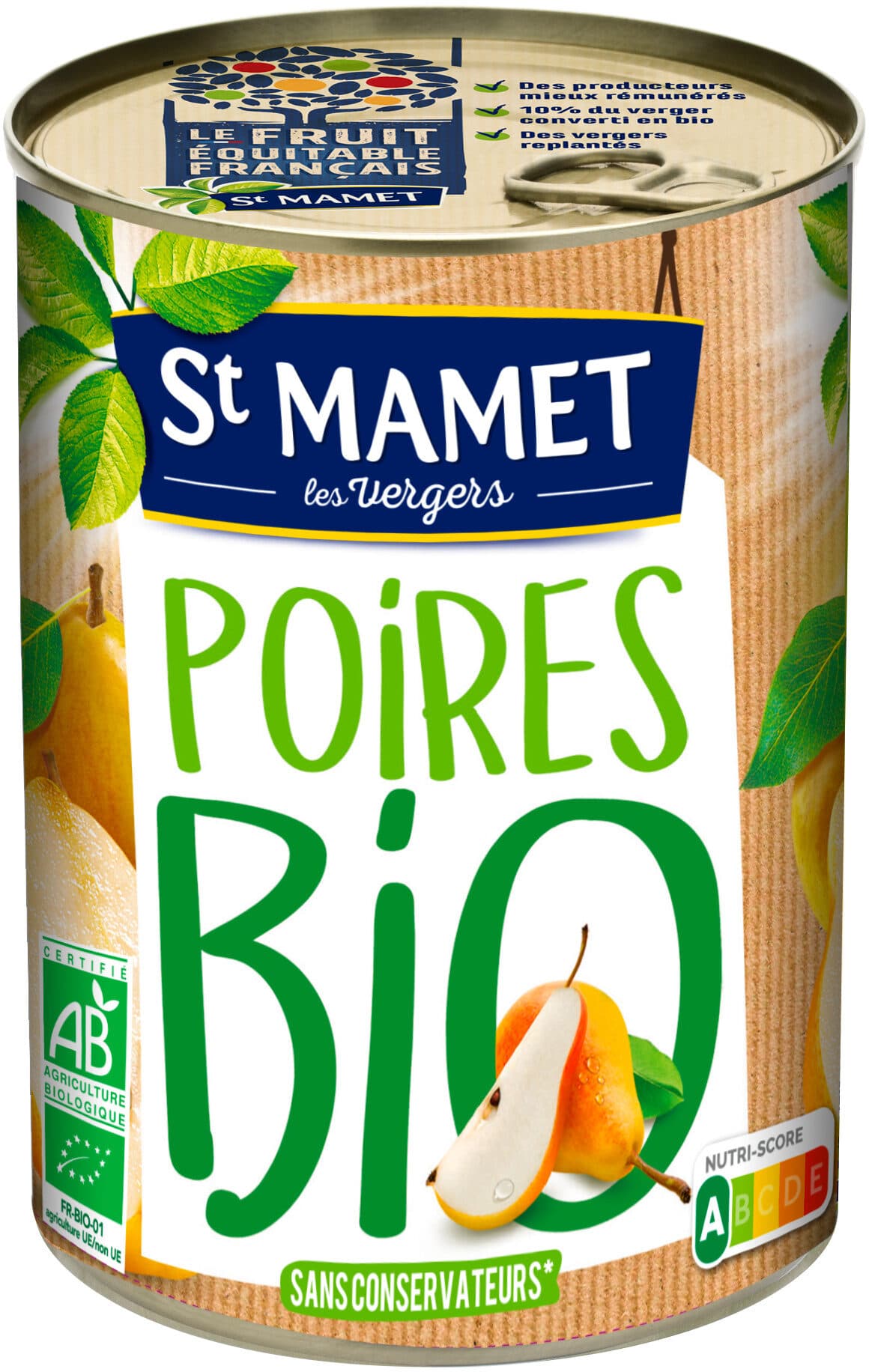 St Mamet Poires BIO packshot