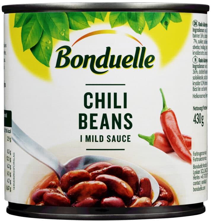 Conaxess trade norway Chili beans in mild sauce packshot
