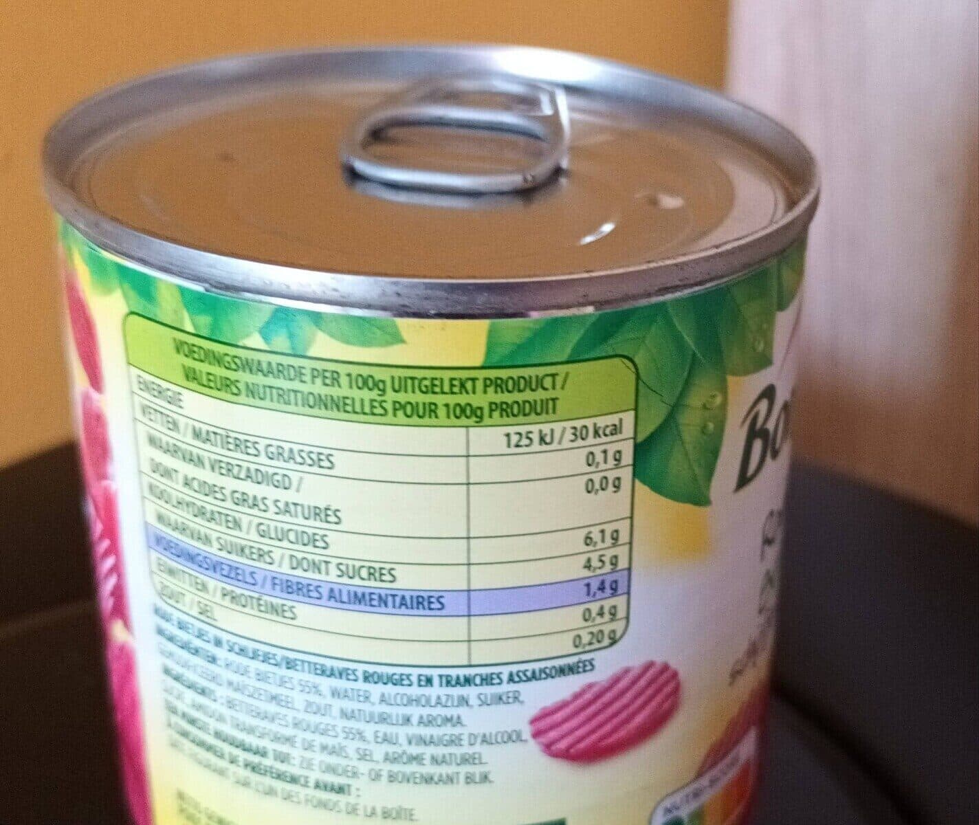 Bonduelle rode bietjes, schijfjes packshot