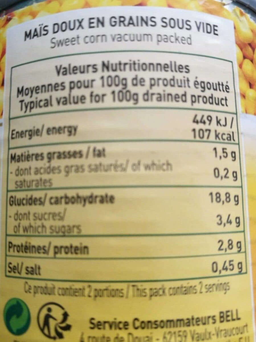 Le Soleil Le Soleil Mais Doux En Grains Sans Vide packshot