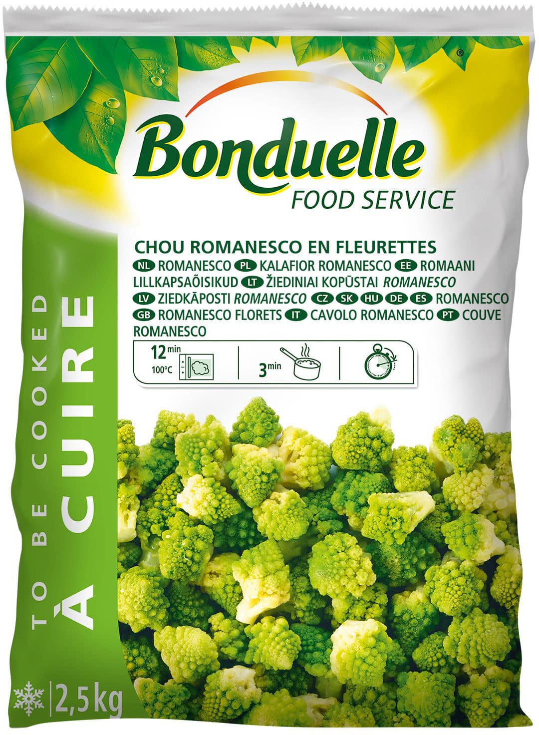 Bonduelle restauration Chou romanesco fleurette packshot