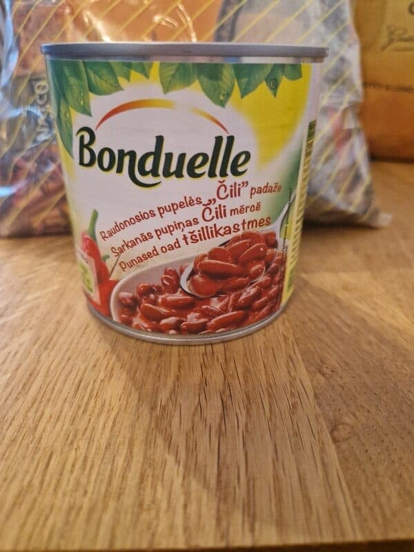 Bonduelle Raudonosios pupelės Čili padaže packshot