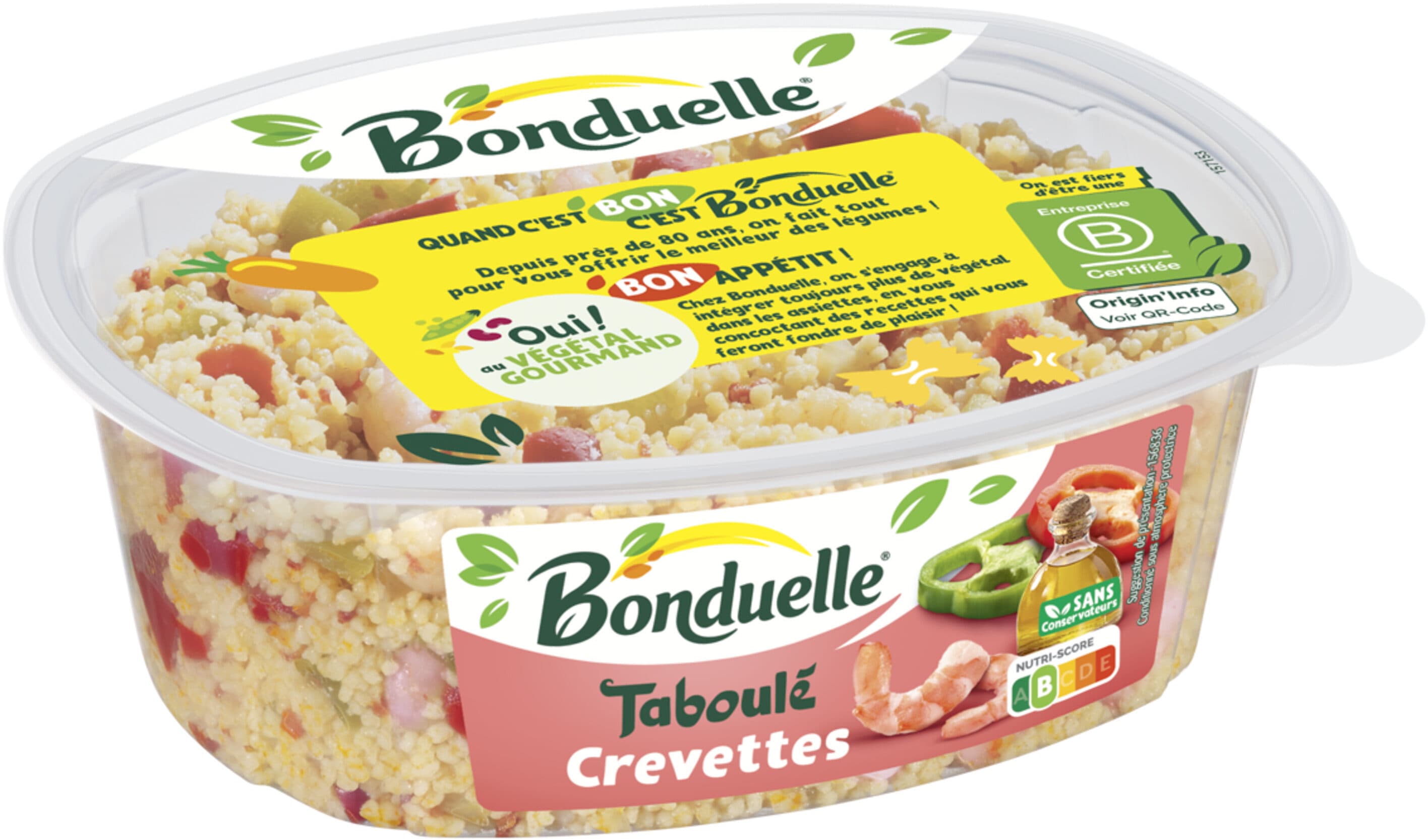 Bonduelle Taboule crevette 300g packshot