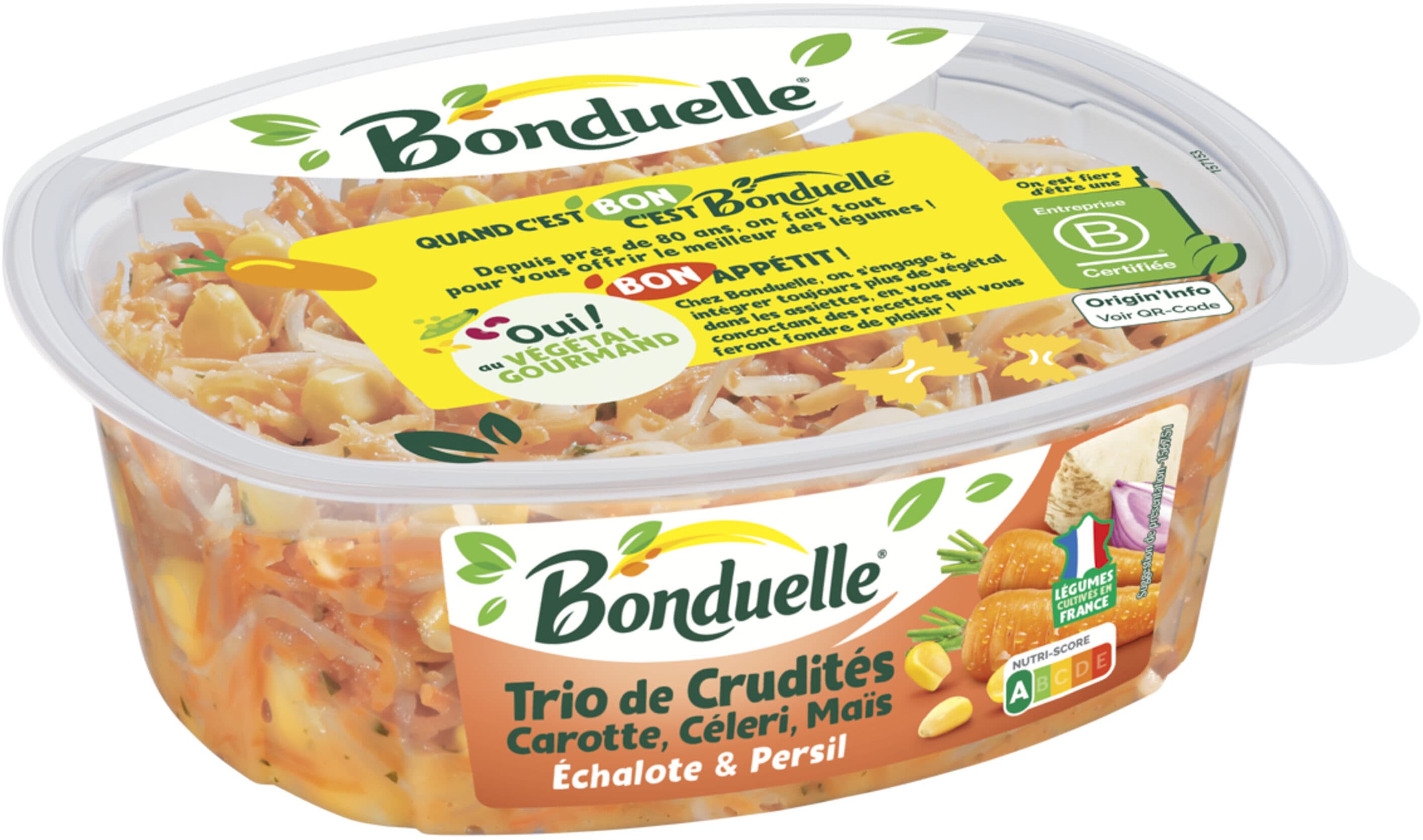 Bonduelle Trio crudites 300g packshot