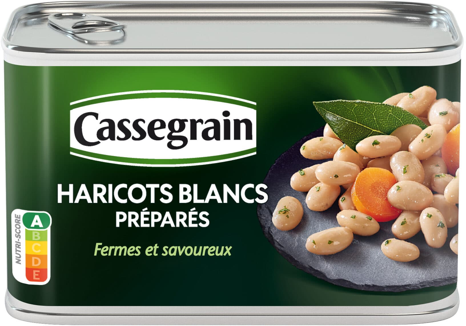 Cassegrain Haricots Blancs préparés 1/2 packshot