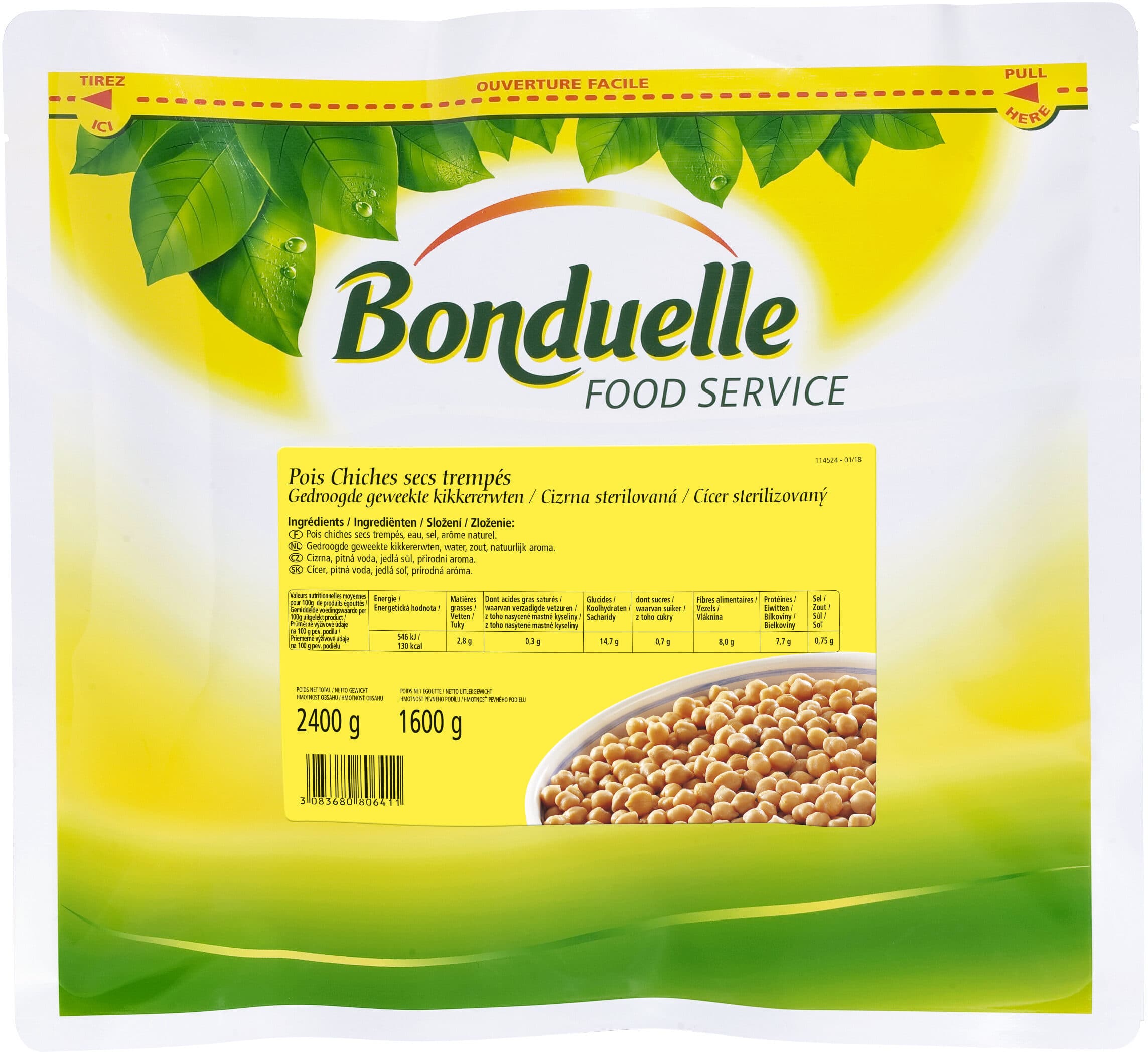 Bonduelle restauration Pois chiche SF packshot