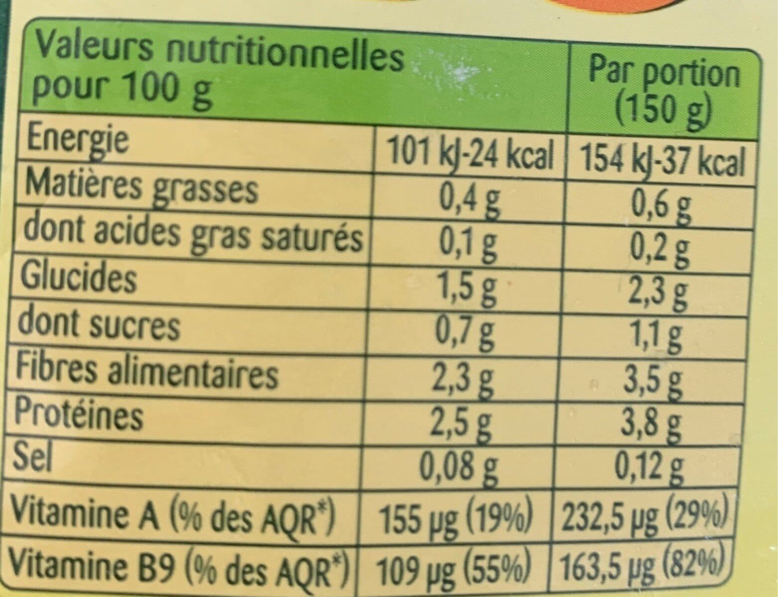 Bonduelle Epinards Feuilles Préservées 750g packshot