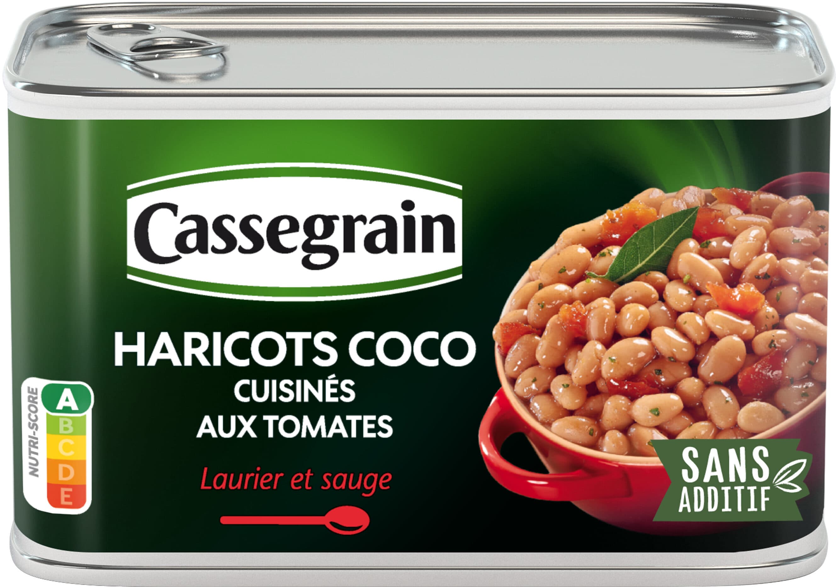 Cassegrain Haricots Coco cuisinés aux Tomates packshot