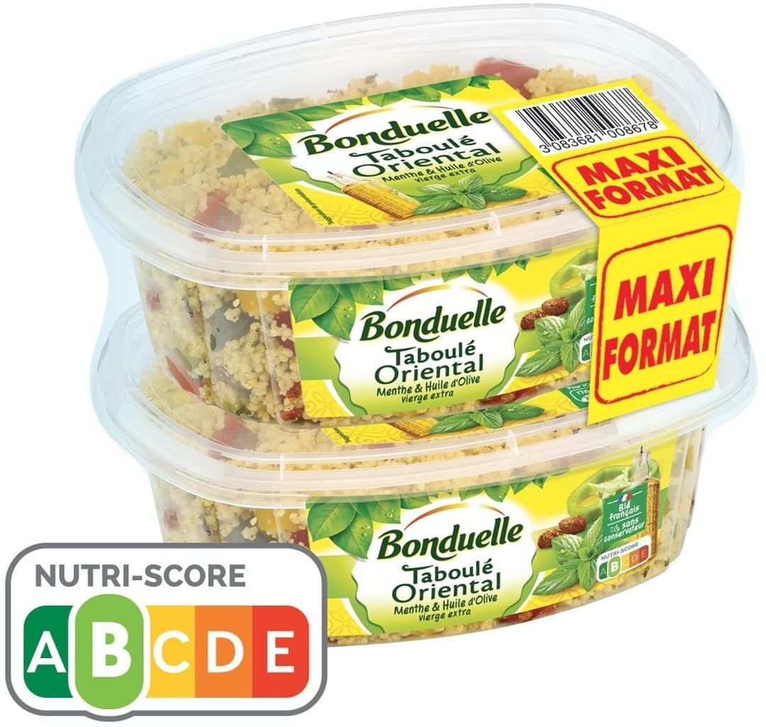 Bonduelle Taboulé Oriental Menthe et Huile d'Olive Vierge Extra packshot