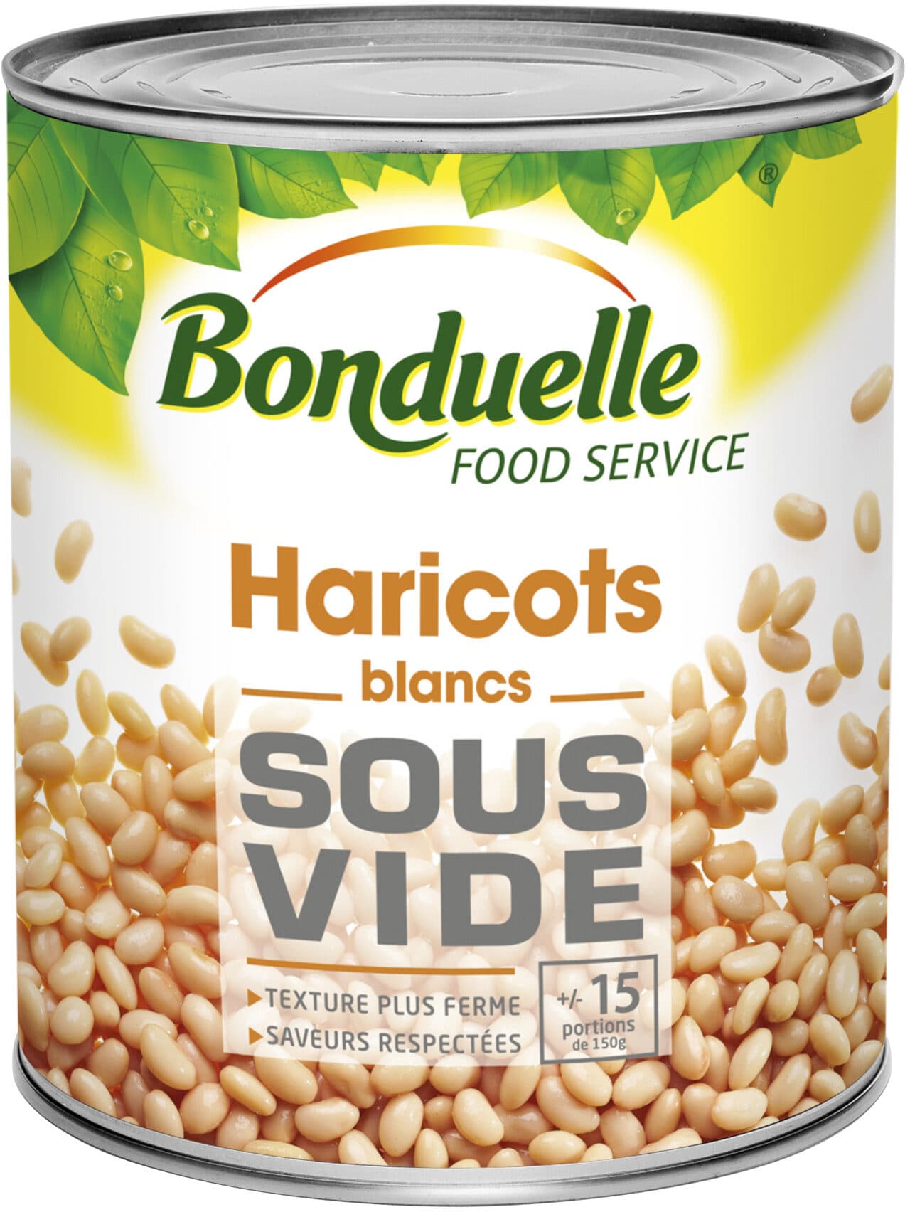 Bonduelle restauration Haricot blanc Sous Vide packshot