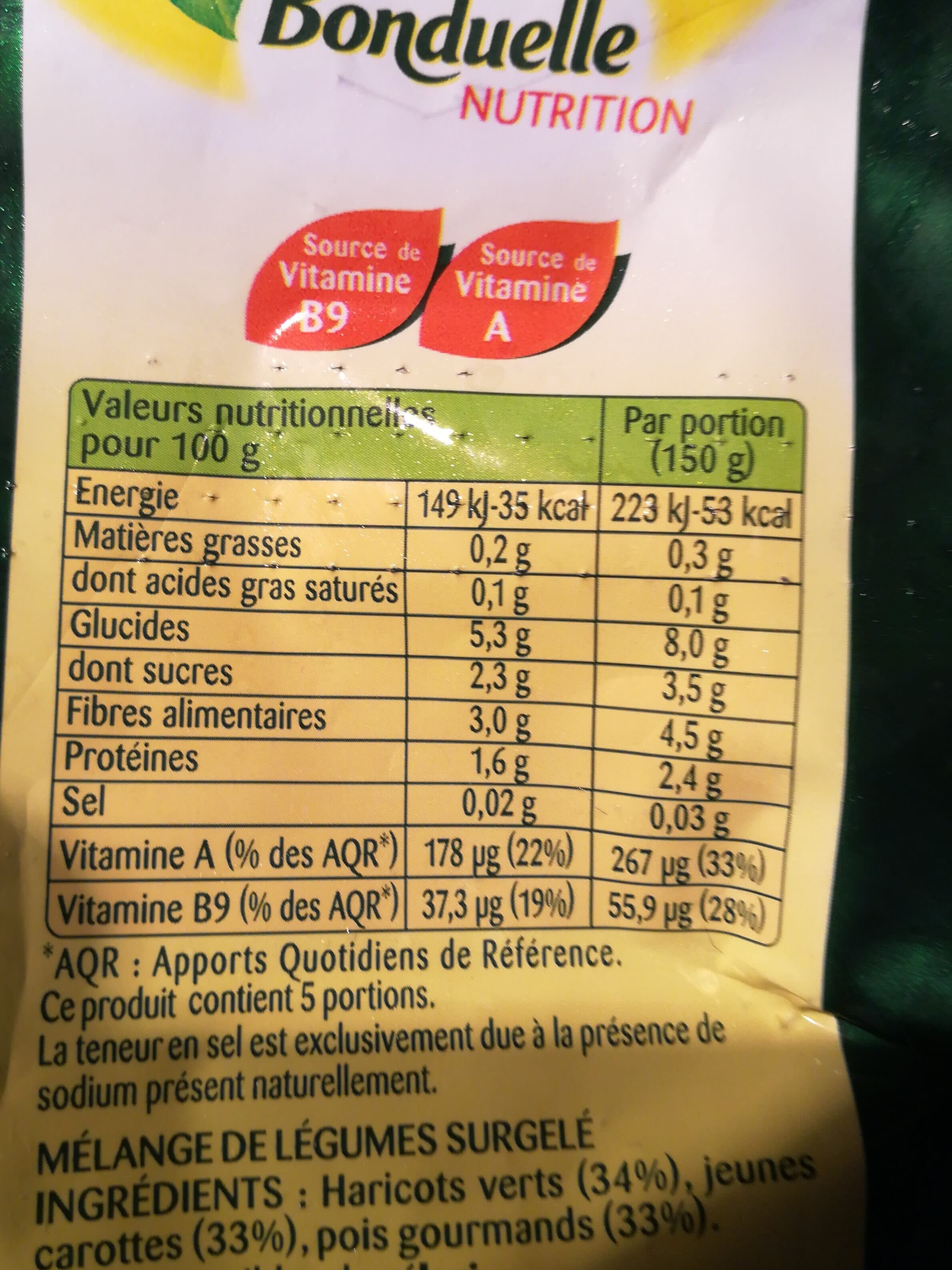 Bonduelle Les 3 Légumes HV Car Pois 750g packshot