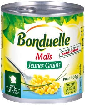 Bonduelle Maïs Jeunes grains Bonduelle 285g packshot