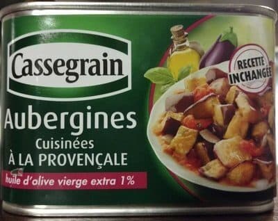 Cassegrain Aubergines cuisinées à la Provençal packshot