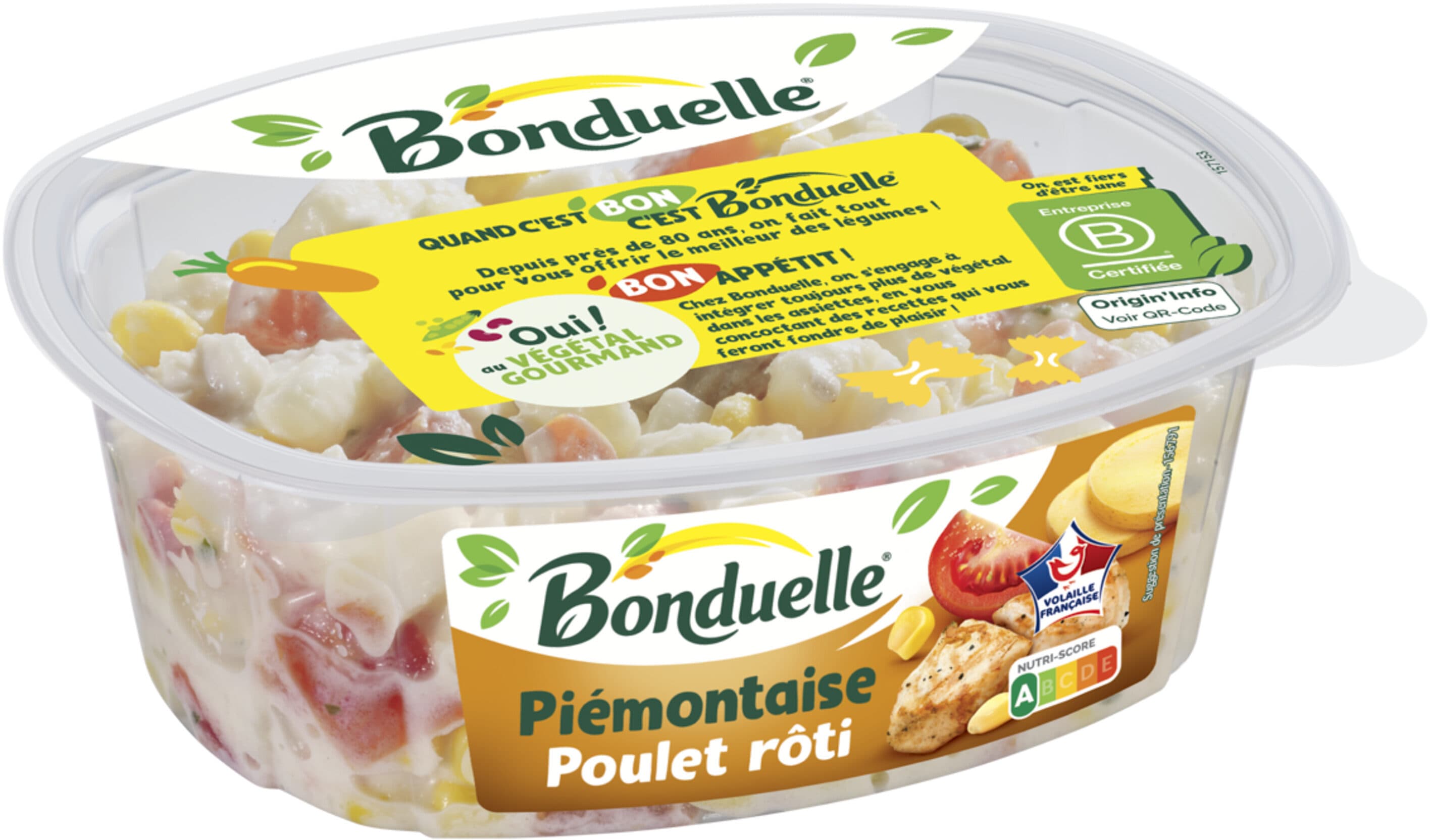 Bonduelle Piemontaise poulet 320g packshot