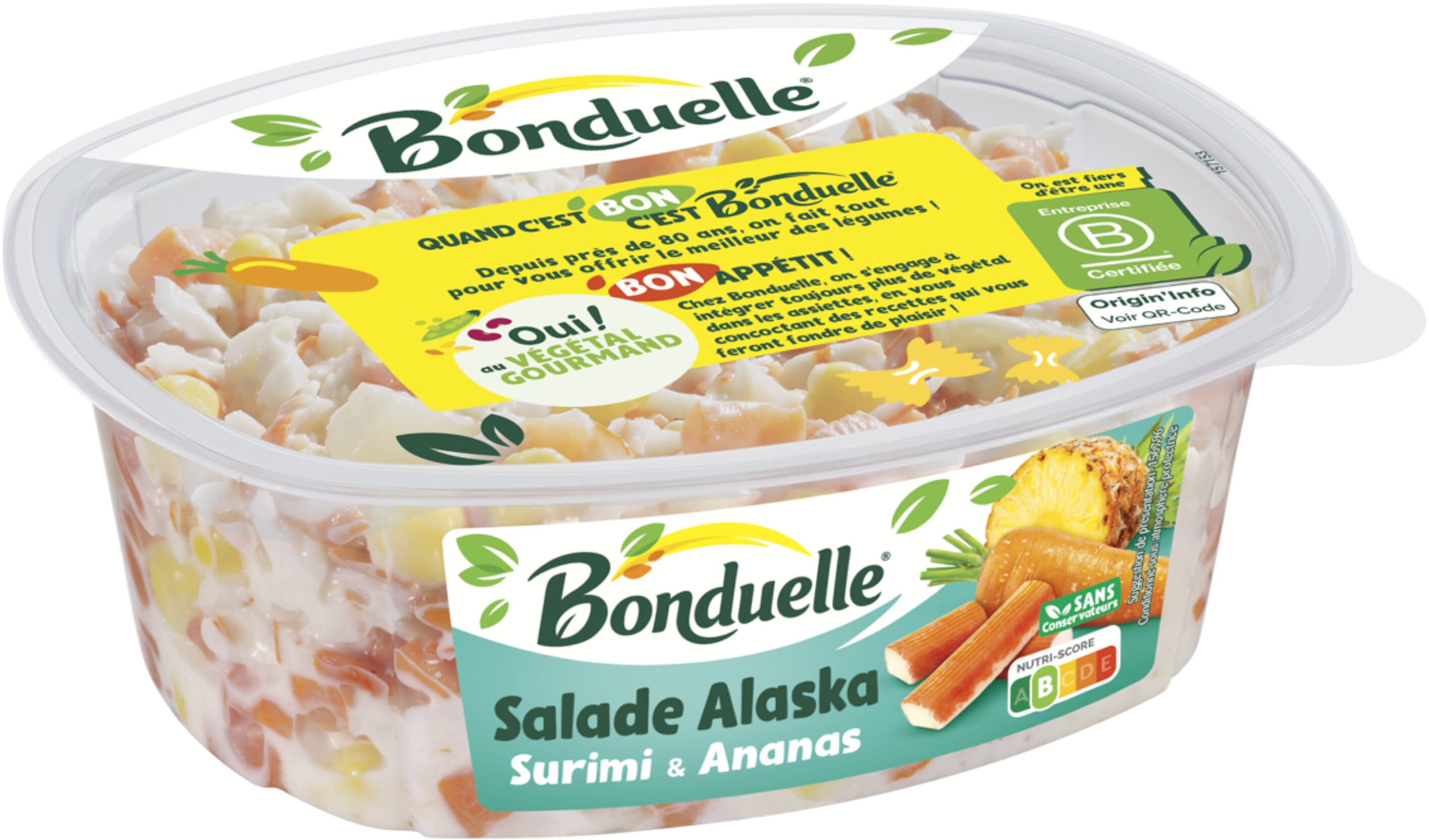 Bonduelle Alaska surimi ananas 300g packshot