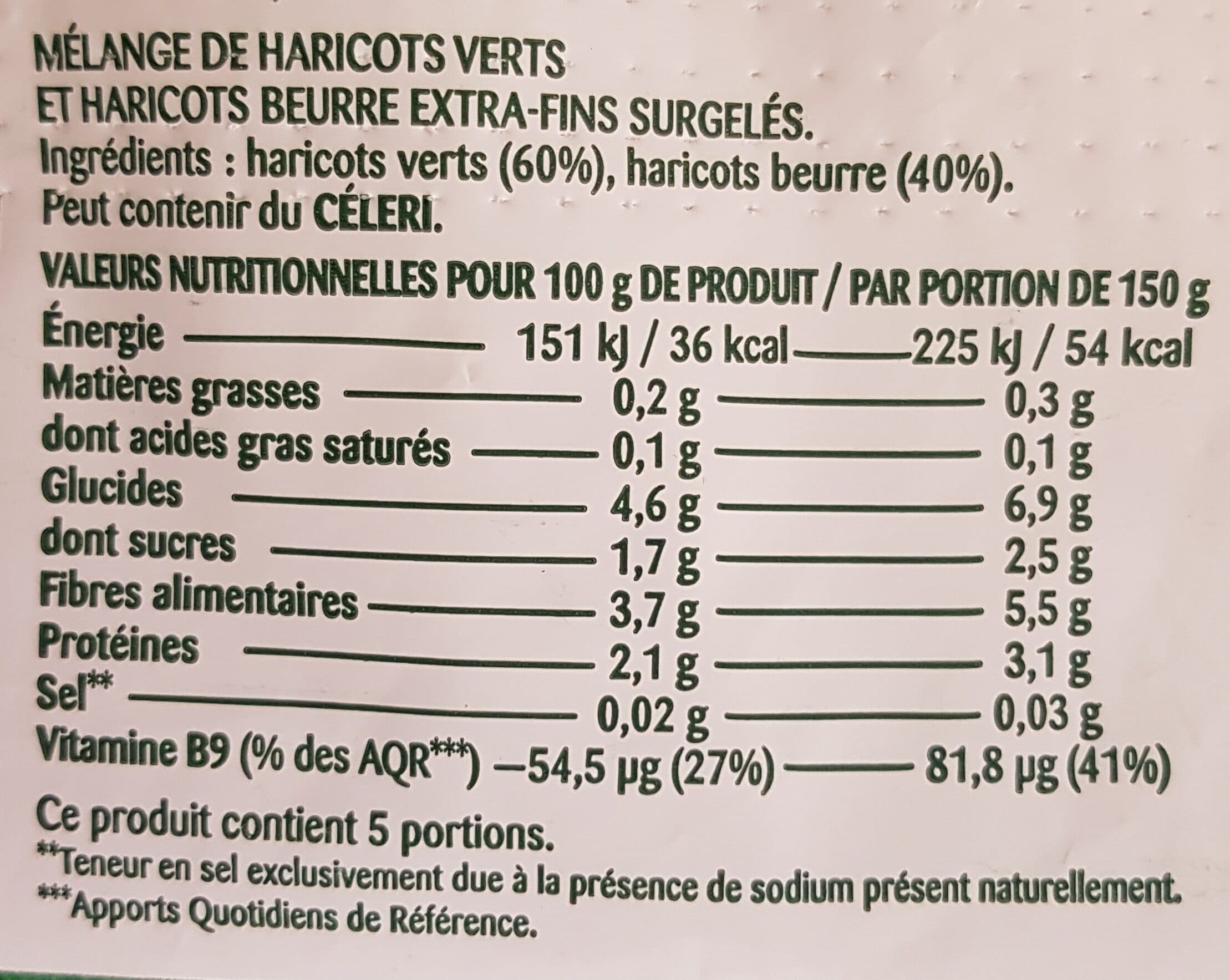 Bonduelle Haricots verts-haricots beurre 750g packshot