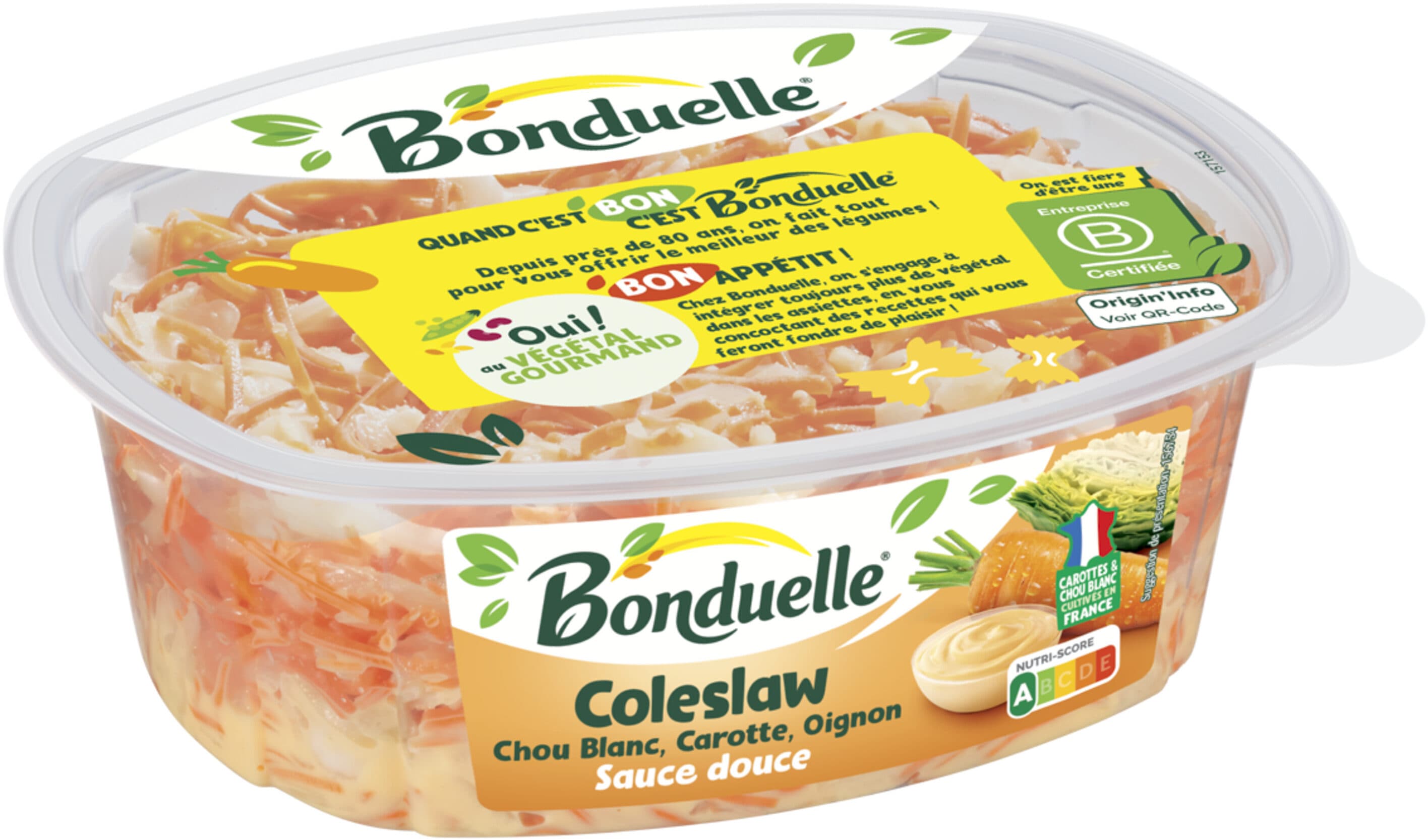 Bonduelle Coleslaw sce douce 320g packshot
