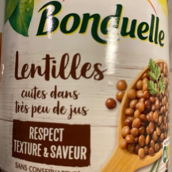 Bonduelle Lentilles Vapeur packshot
