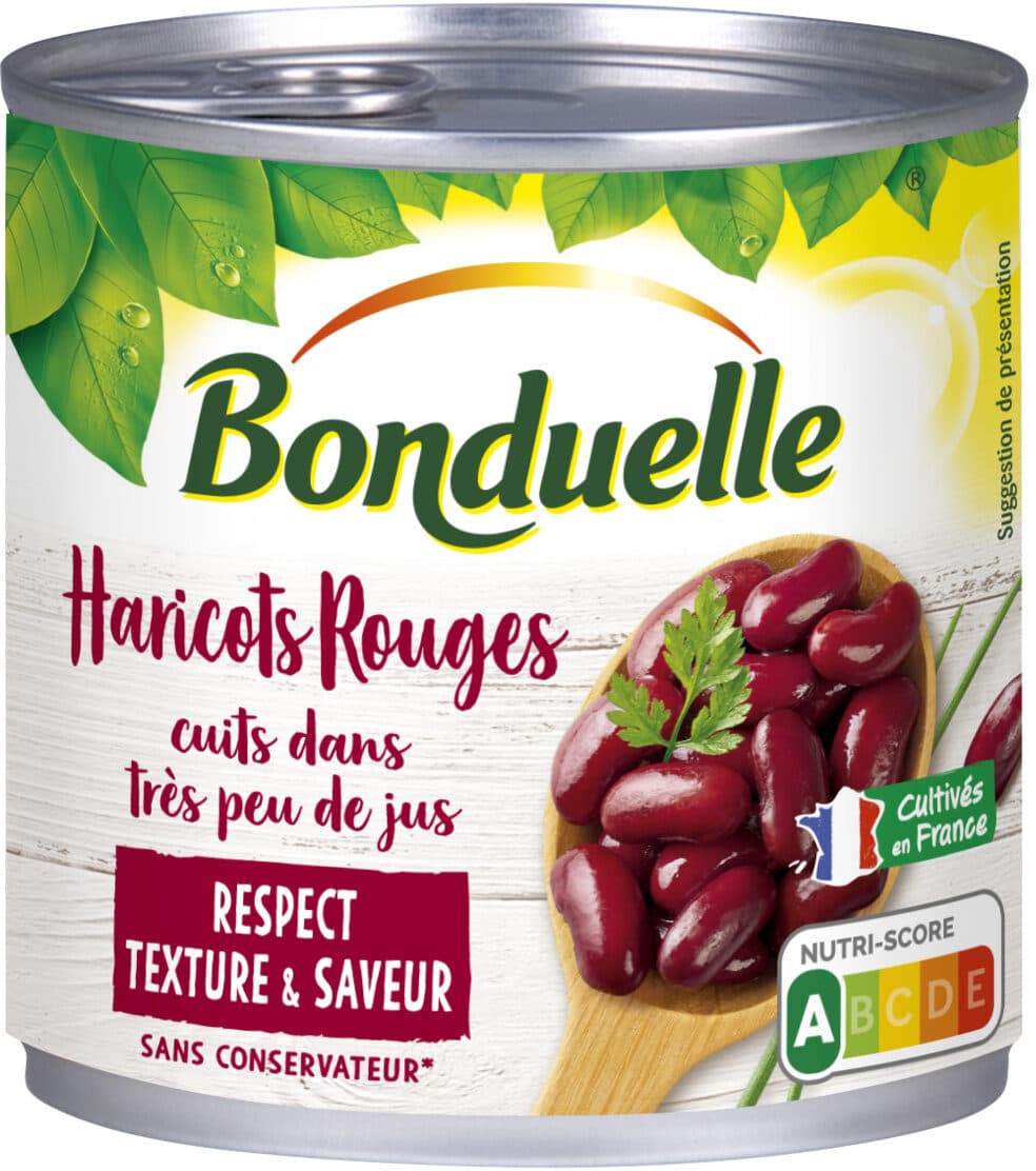 Bonduelle Haricots rouges Très peu de jus 1/2 packshot