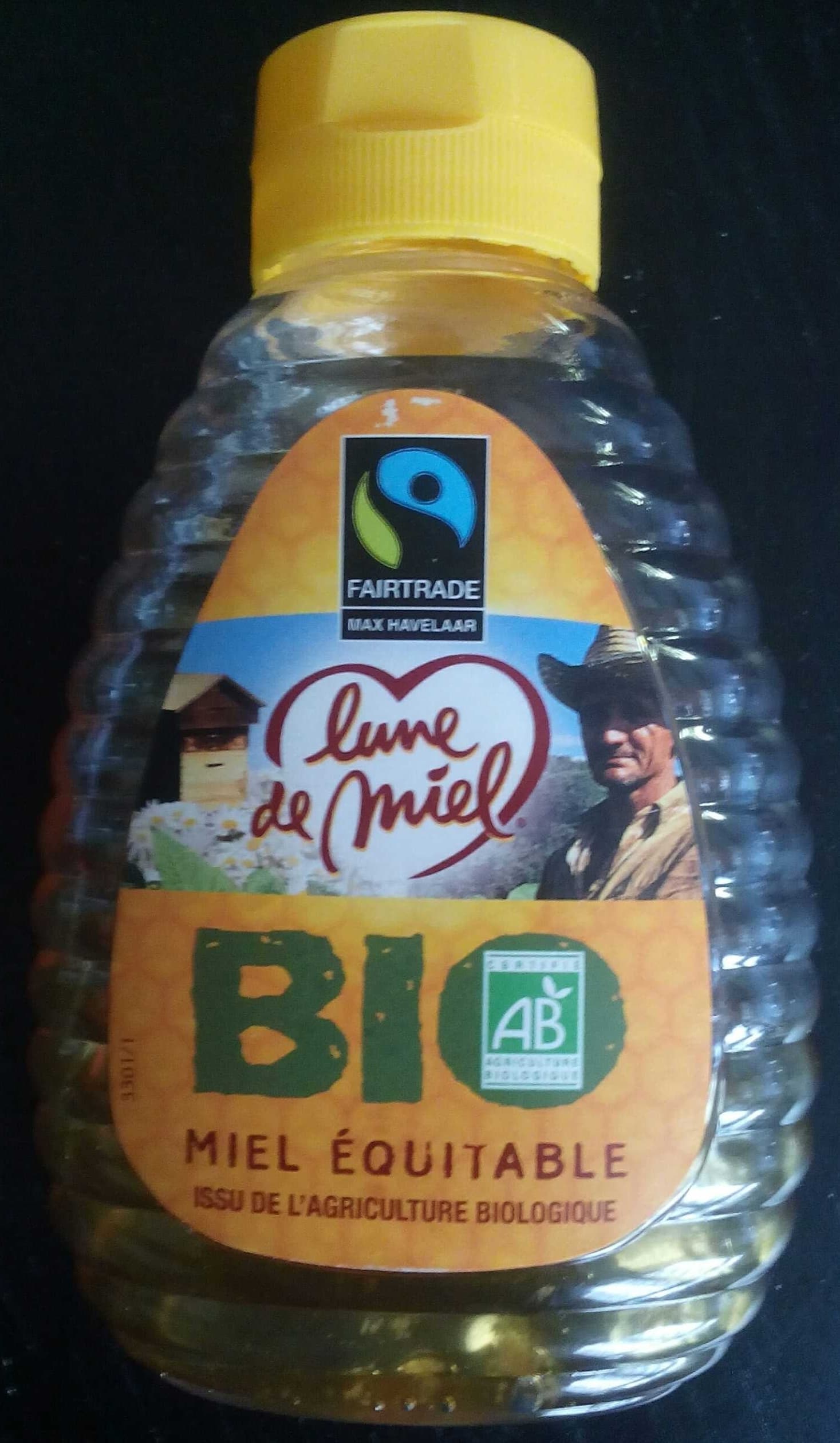 Lune de Miel Miel bio équitable packshot