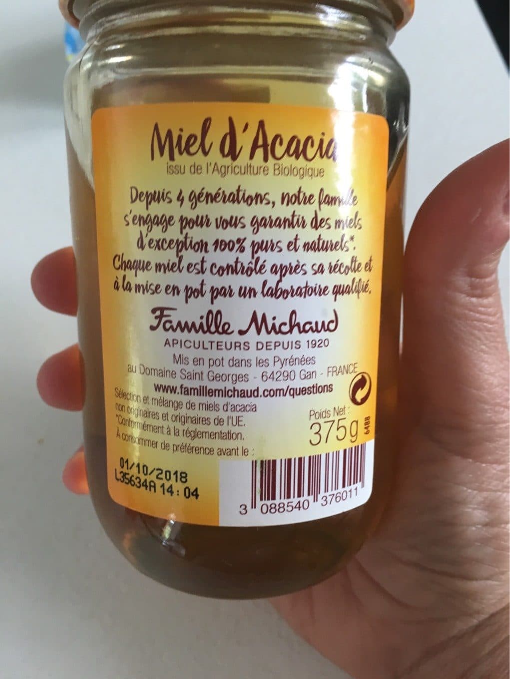Famille Michaud Miel d'Acacia packshot
