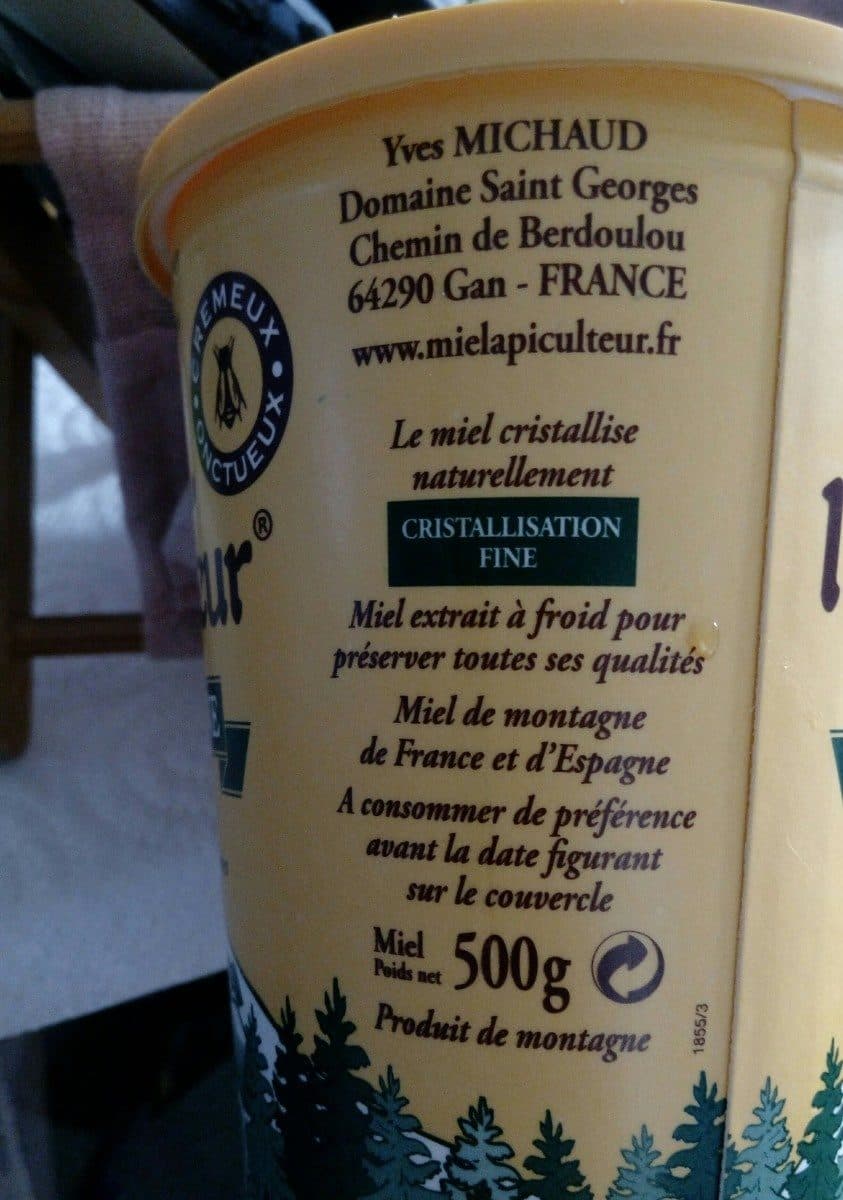 Bernard Michaud Miel de Montagne packshot