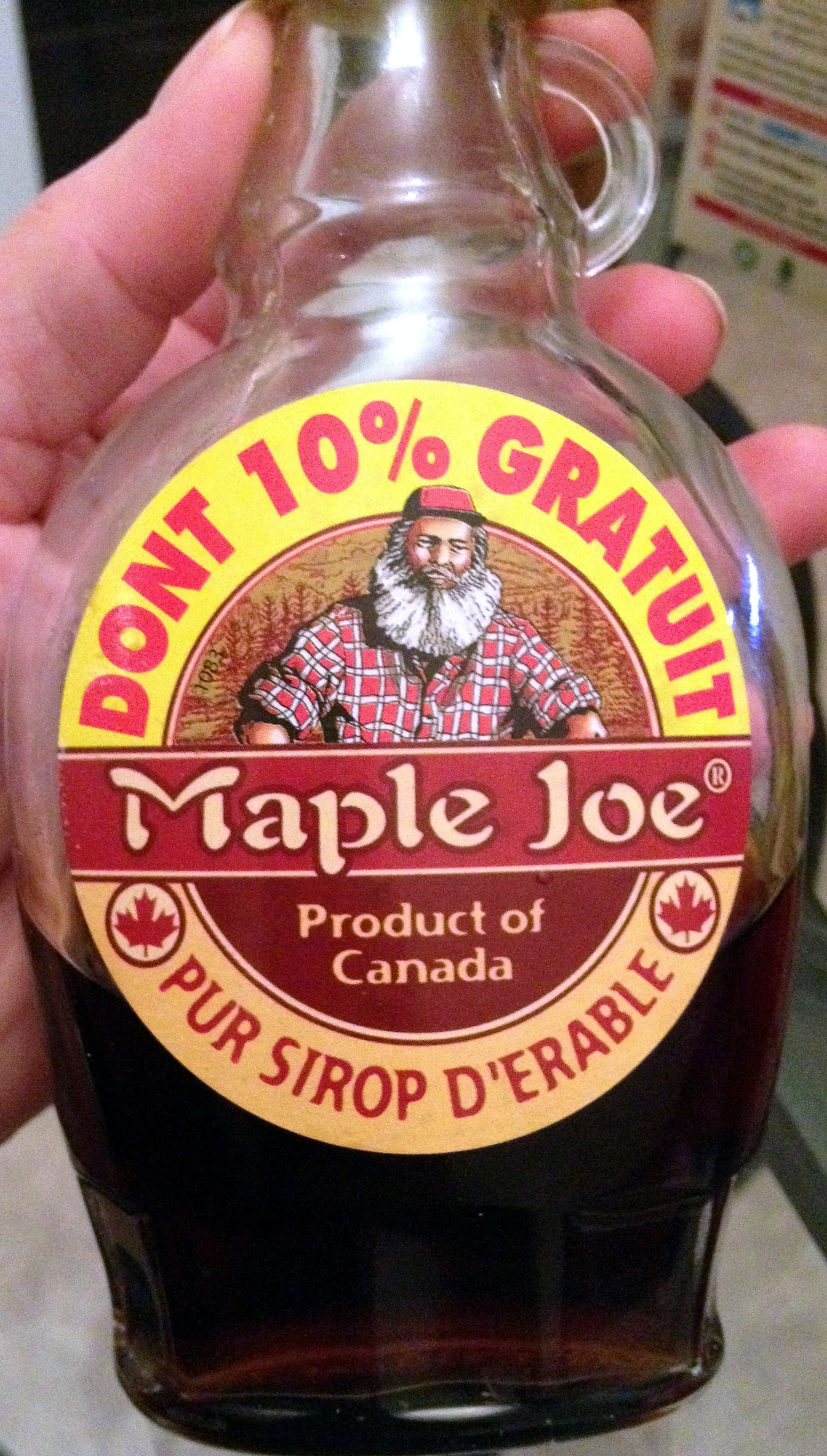 Maple joe Pur Sirop d'érable packshot