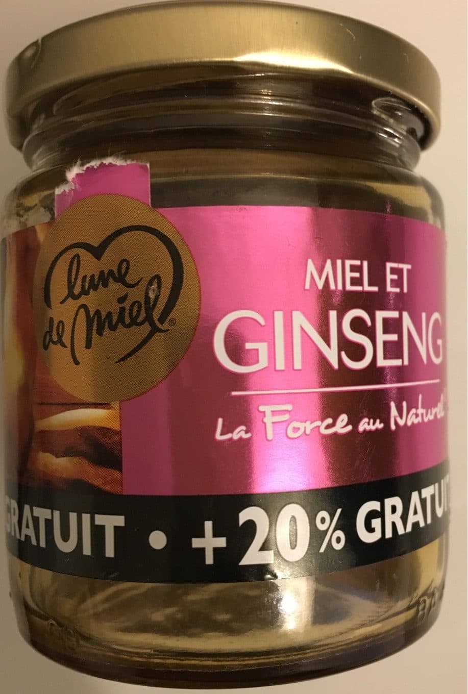 Lune De Miel Miel et Ginseng packshot