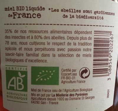 Terre de Miel miel bio de fleurs de France packshot