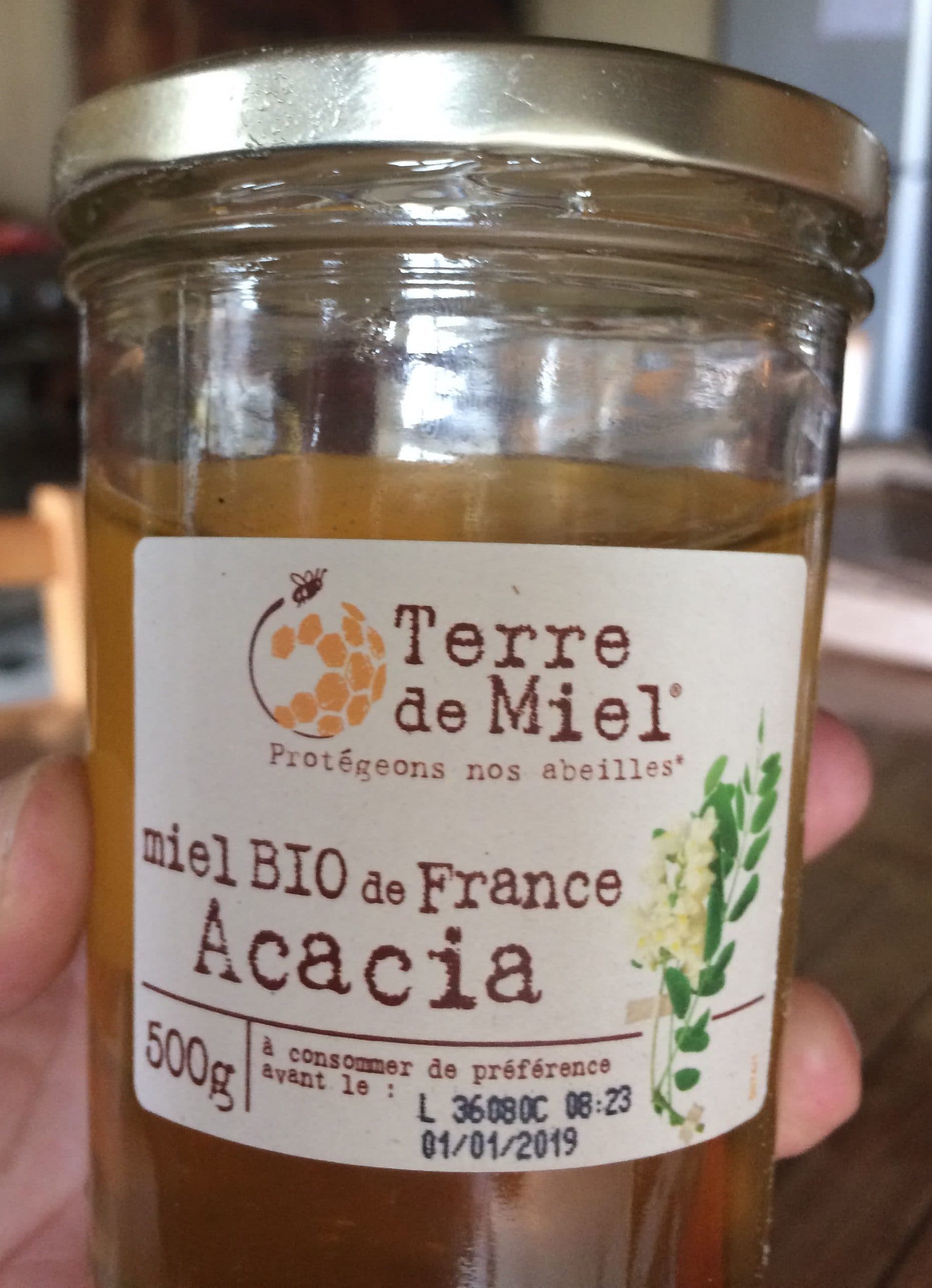 Terre de Miel Miel Acacia Bio France - 500 GR - Terre De Miel packshot