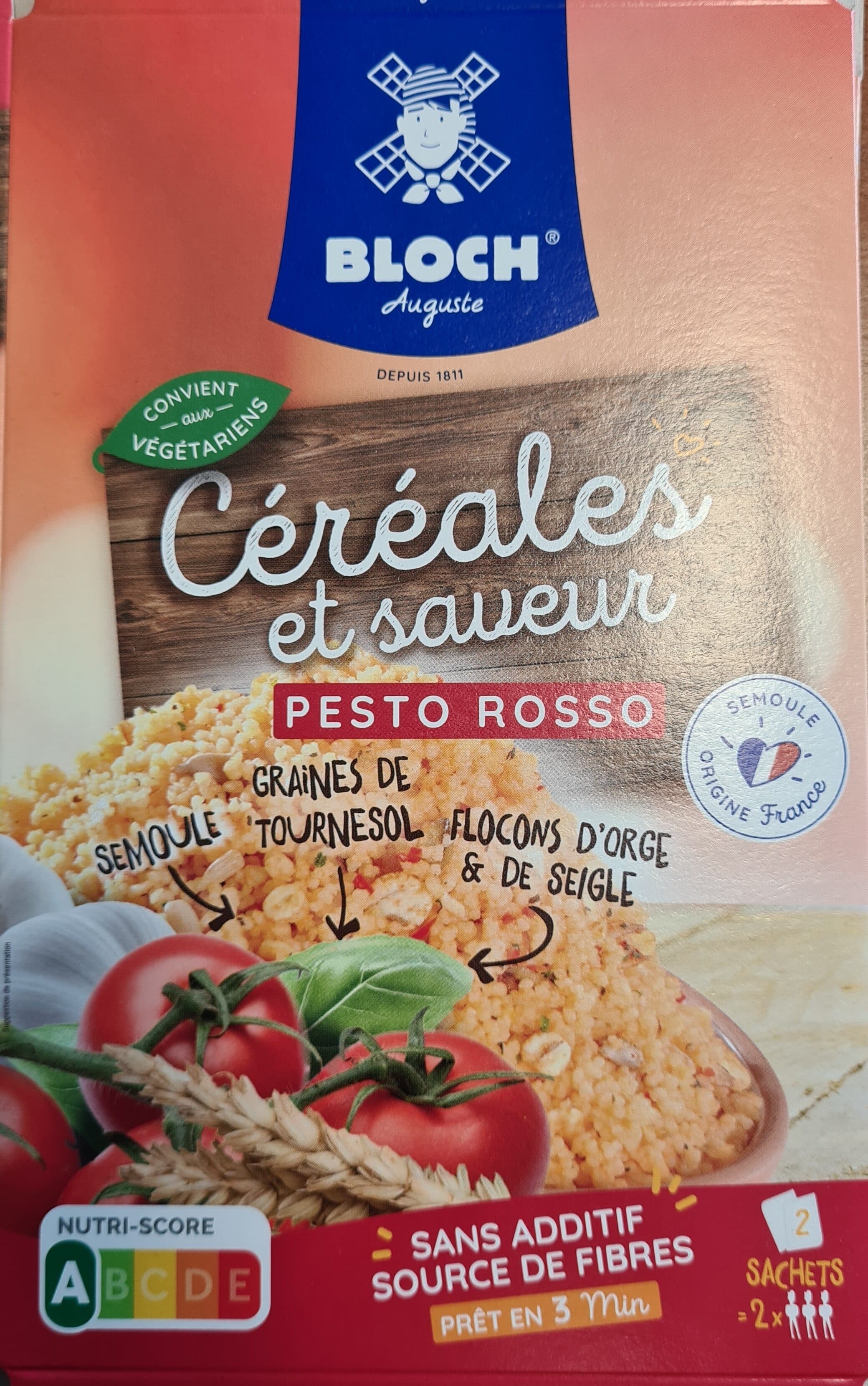 Bloch Céréales et saveur pesto rosso packshot