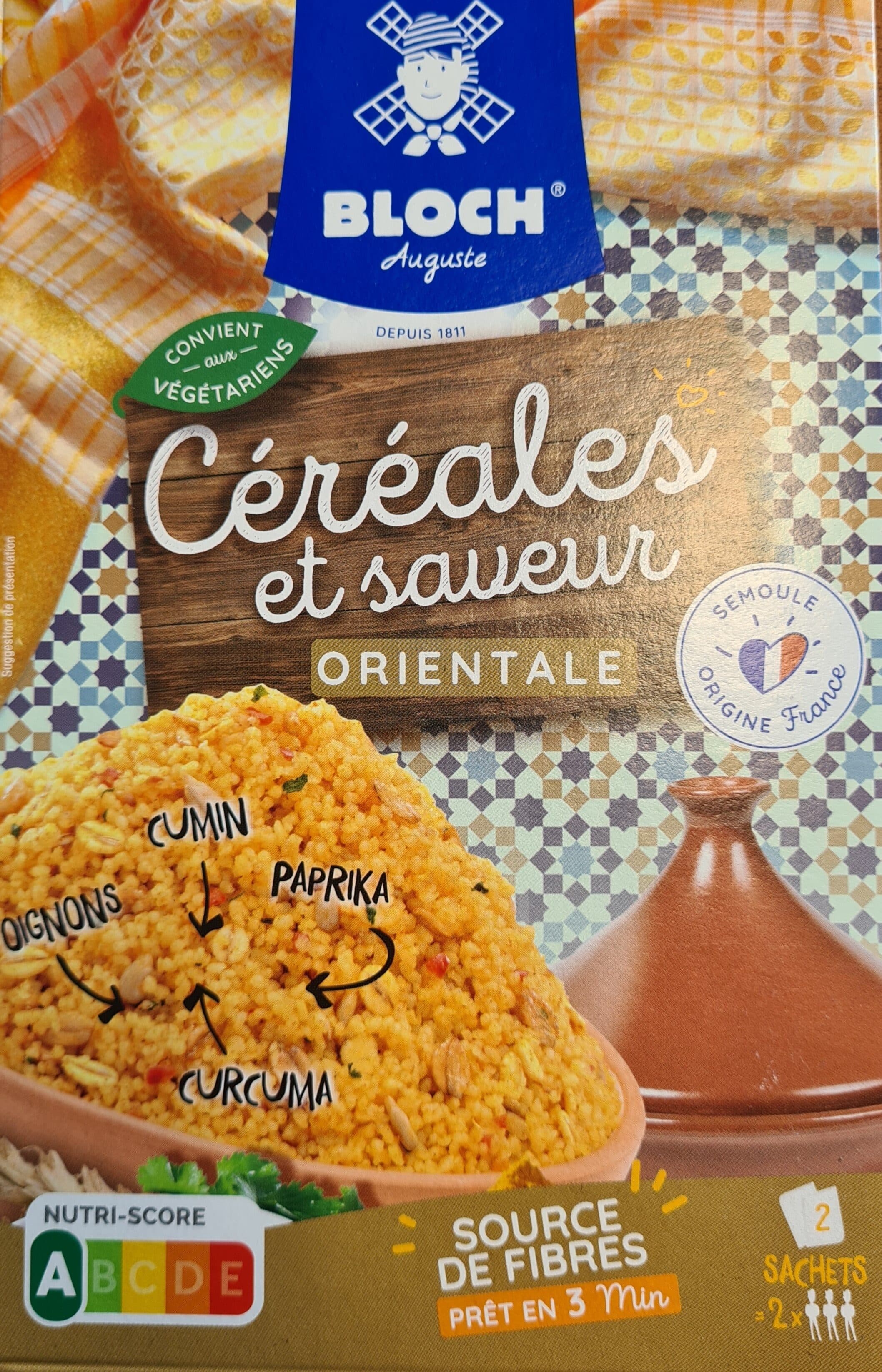 Bloch Céréales et saveur Orientale Bloch packshot