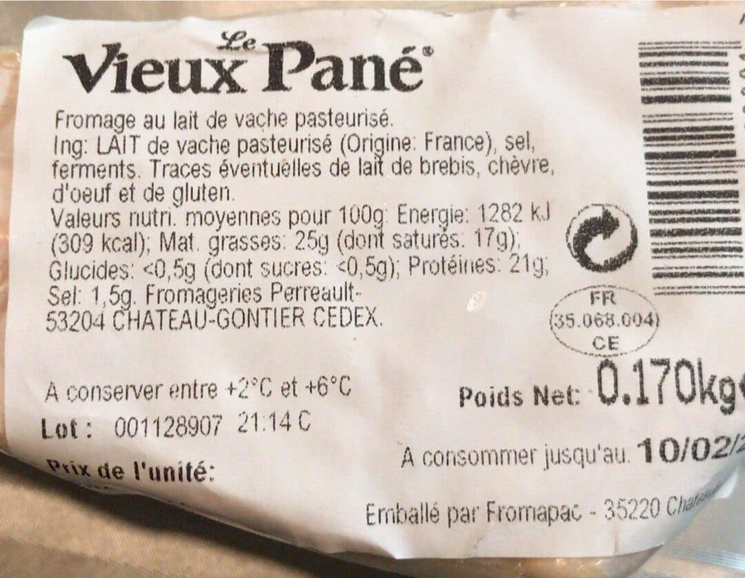 Le vieux pane Le vieux pané packshot