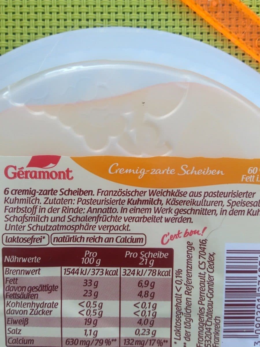 Géramont cremig-zarte Scheiben packshot