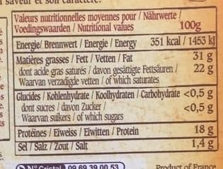 Fromageries Perreault Fromage à pâte molle au lait de vache pasteurisé 30,5 % MG packshot