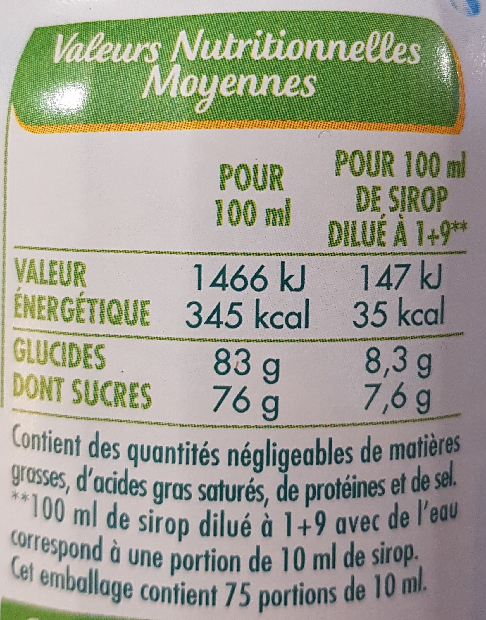 Teisseire Sirop d'agrumes packshot