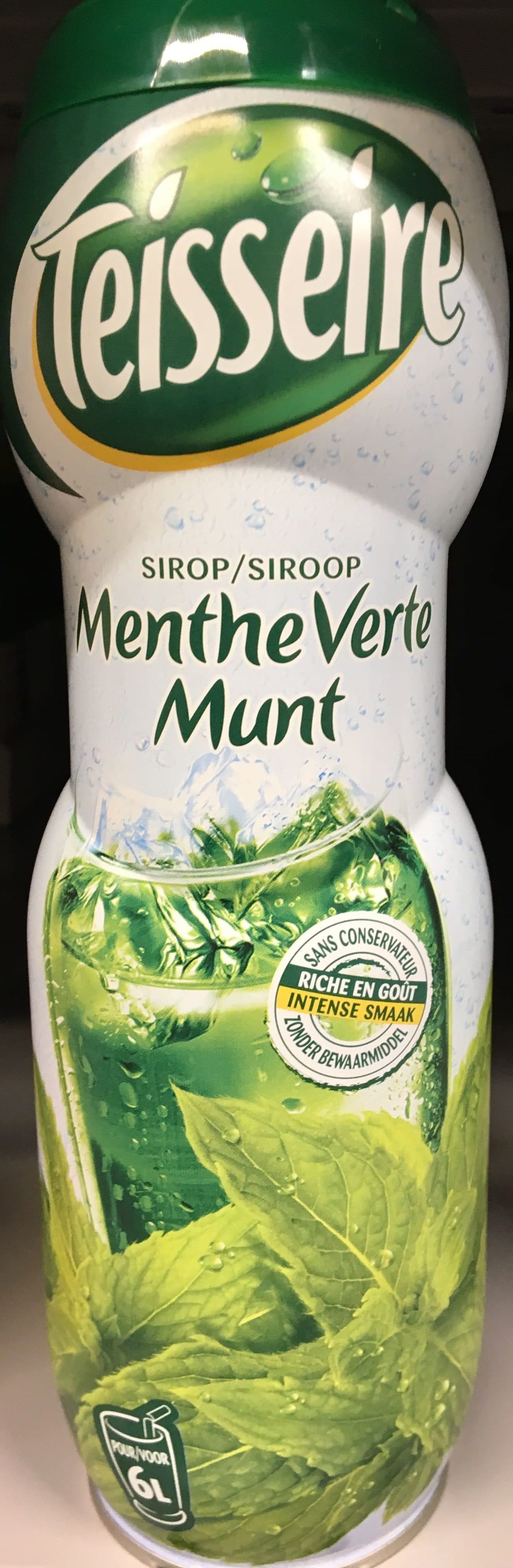 Teisseire Sirop Menthe Verte packshot