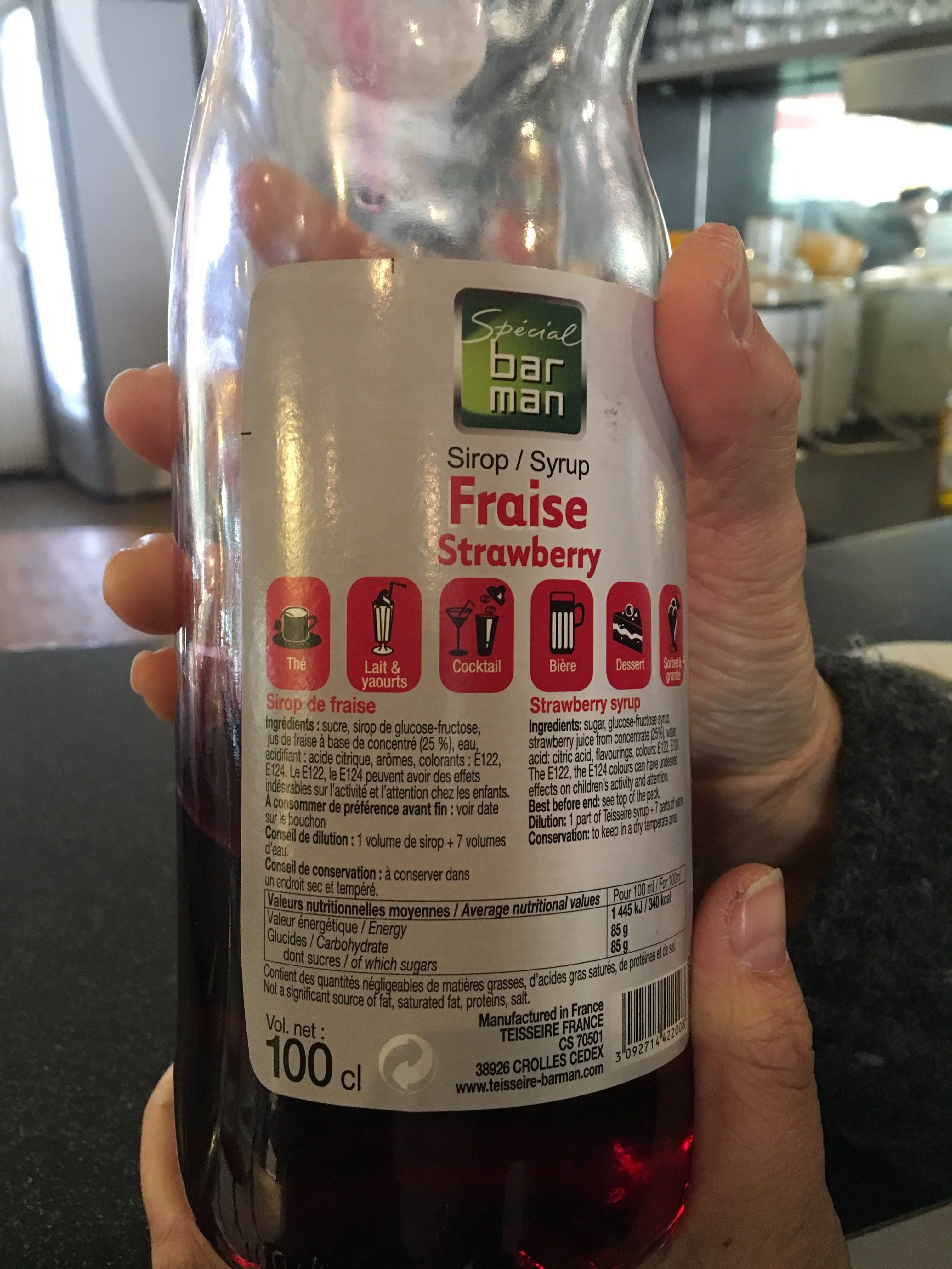 Teisseire Sirop Fraise packshot