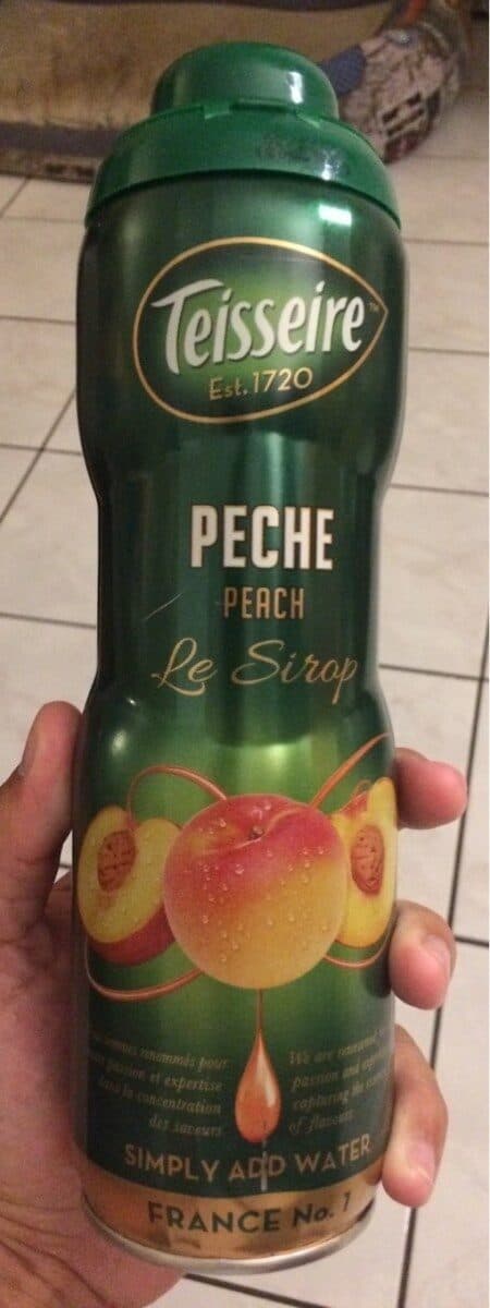 Teisseire Pêche Le Sirop packshot