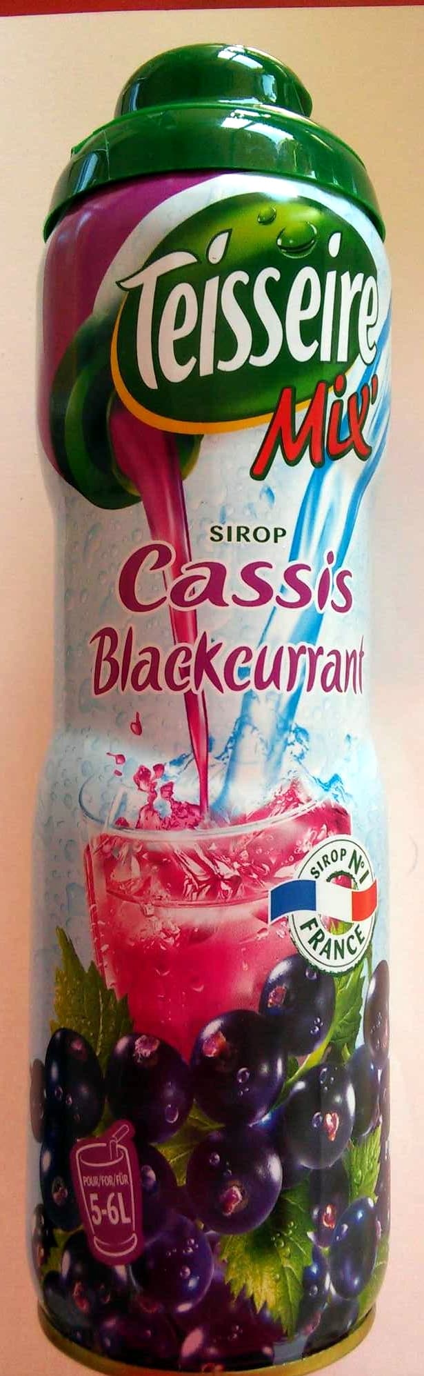 Teisseire Cassis Schwarze Johannisbeere Sirup packshot