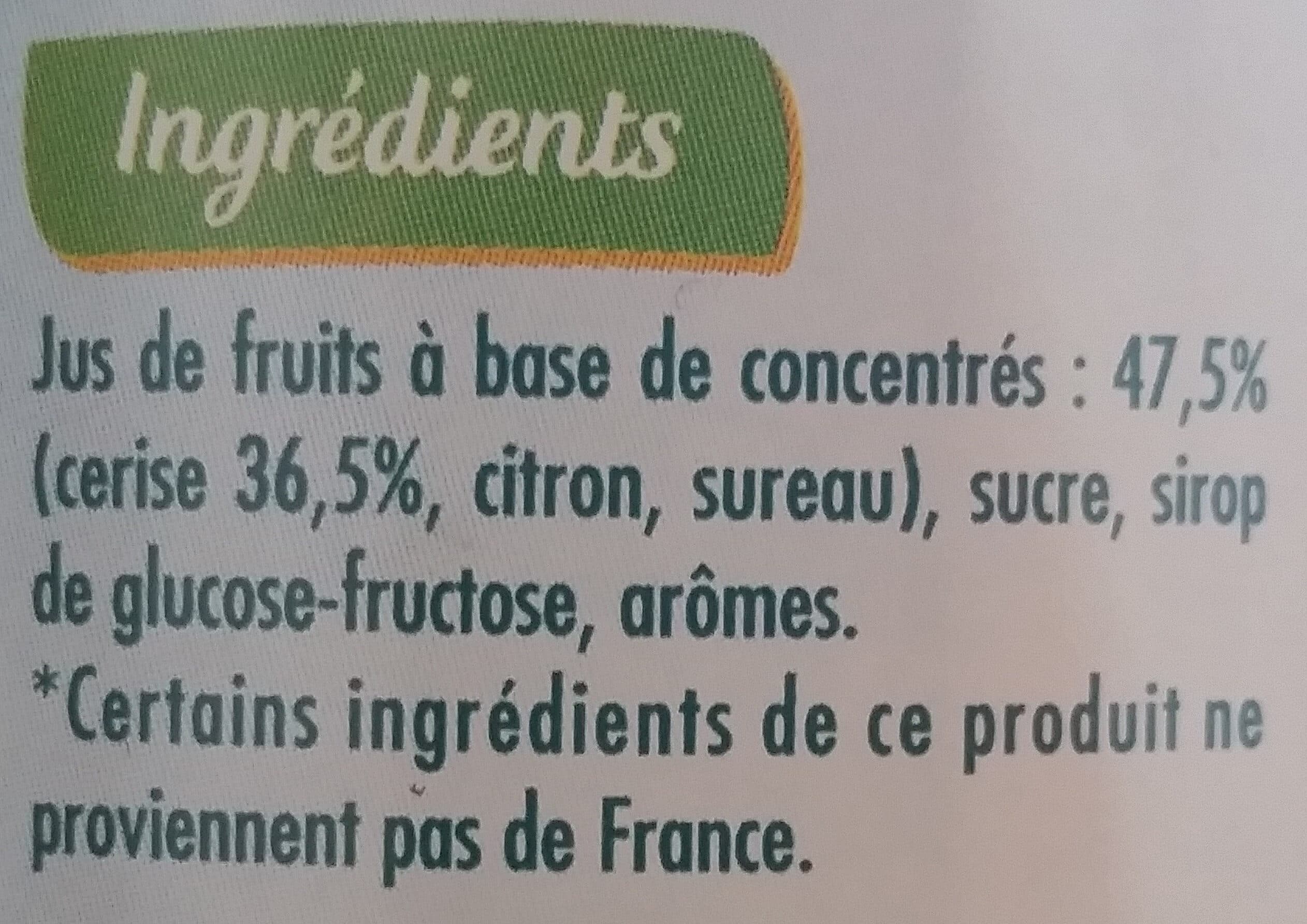 Teisseire Sirop de cerise packshot