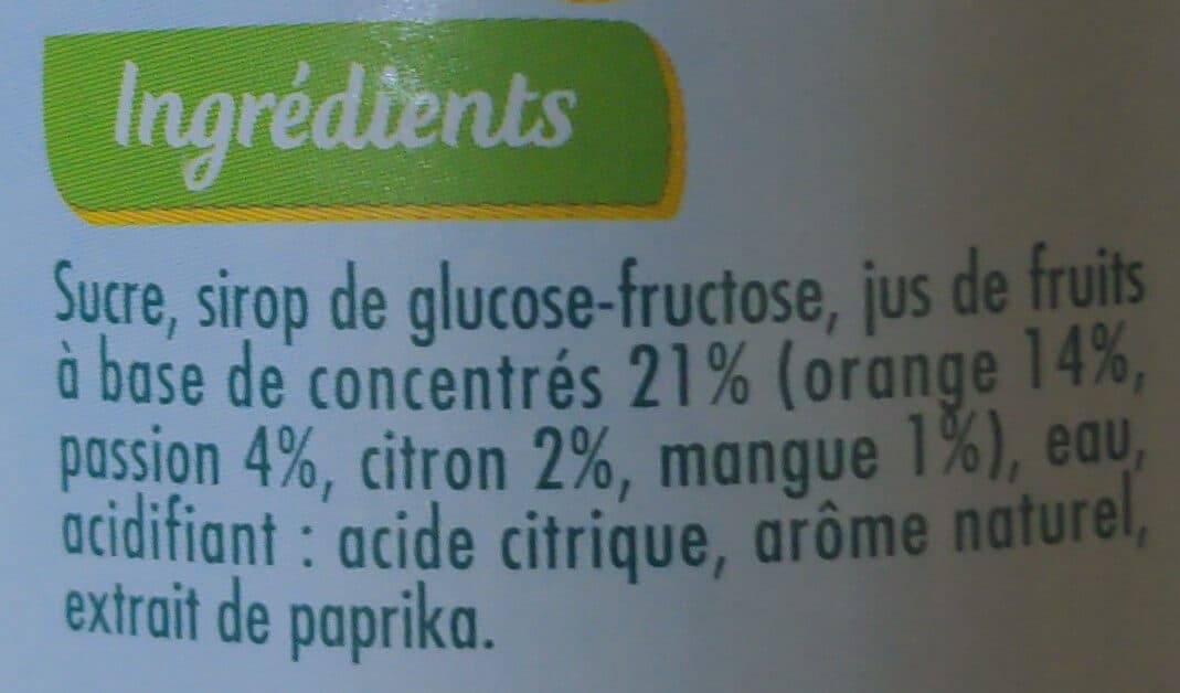 Teisseire Sirop de fruits tropical packshot