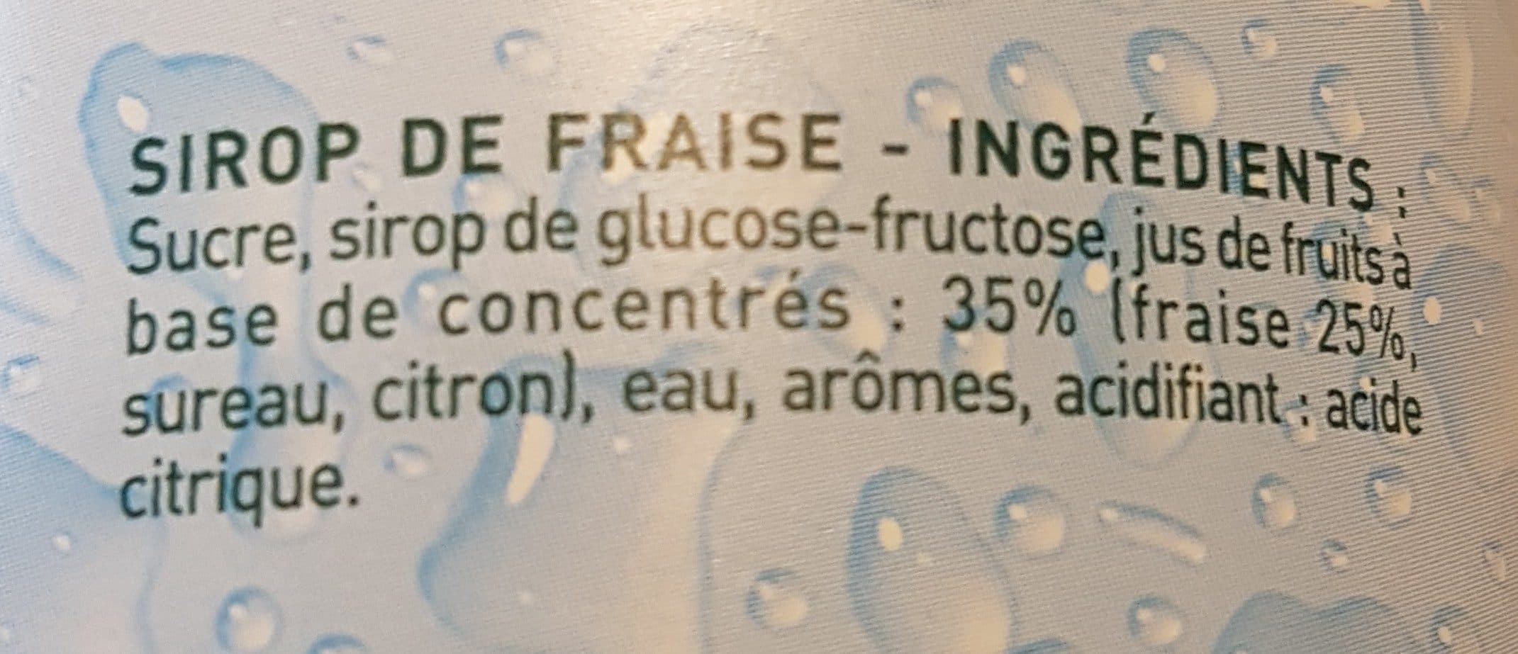 Teisseire Sirop de fraise packshot