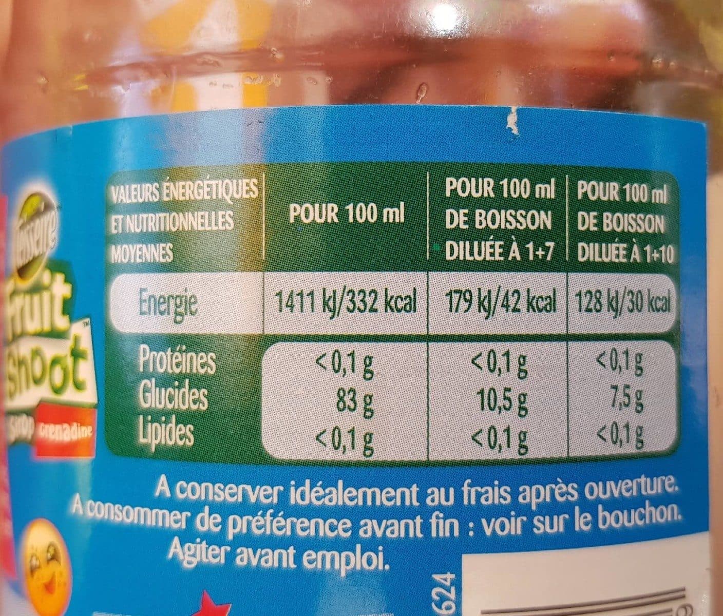 Teisseire Fruit Shoot Sirop Grenadine Orange Teisseire packshot