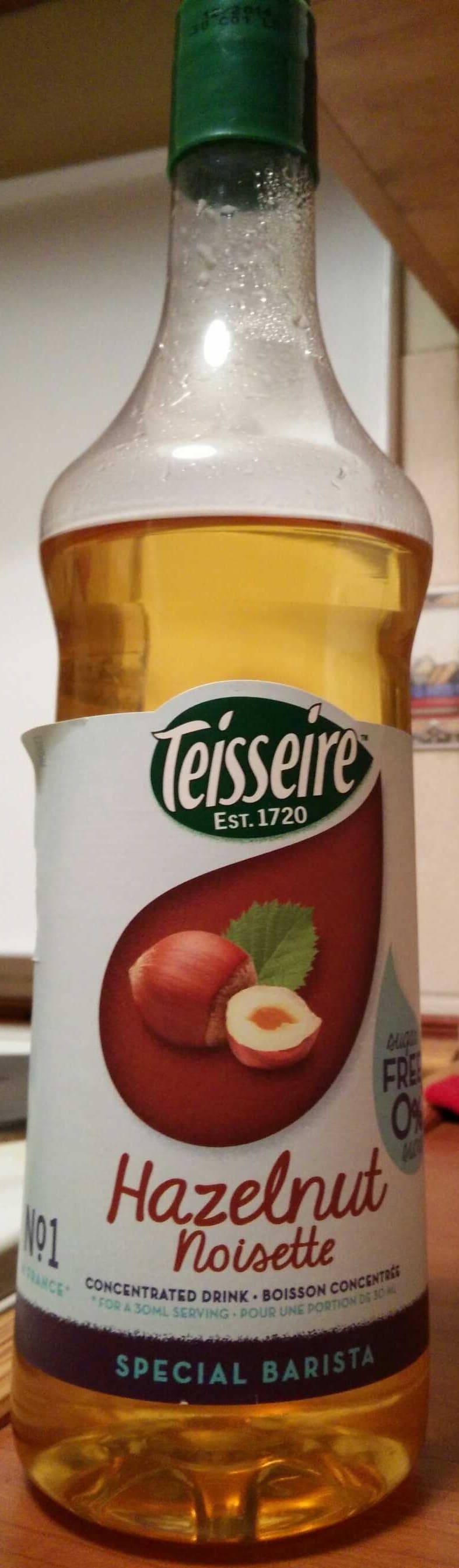 Teisseire Sirop de noisettes packshot