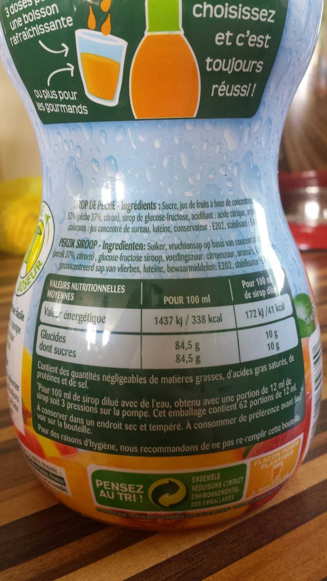 Teisseire Sirop de pêche packshot