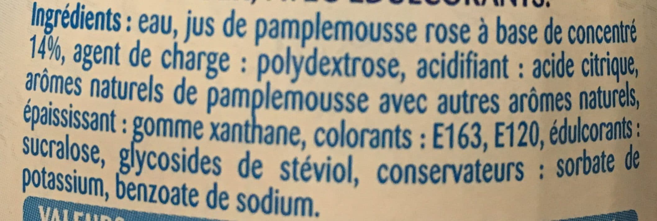 Teisseire Sirop pamplemousse rose 0% de sucre packshot