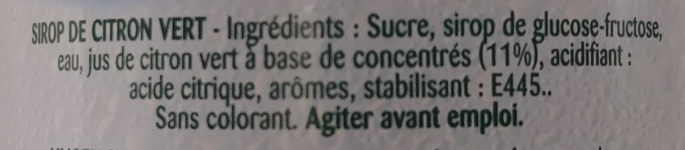 Teisseire Sirop Citron Vert packshot