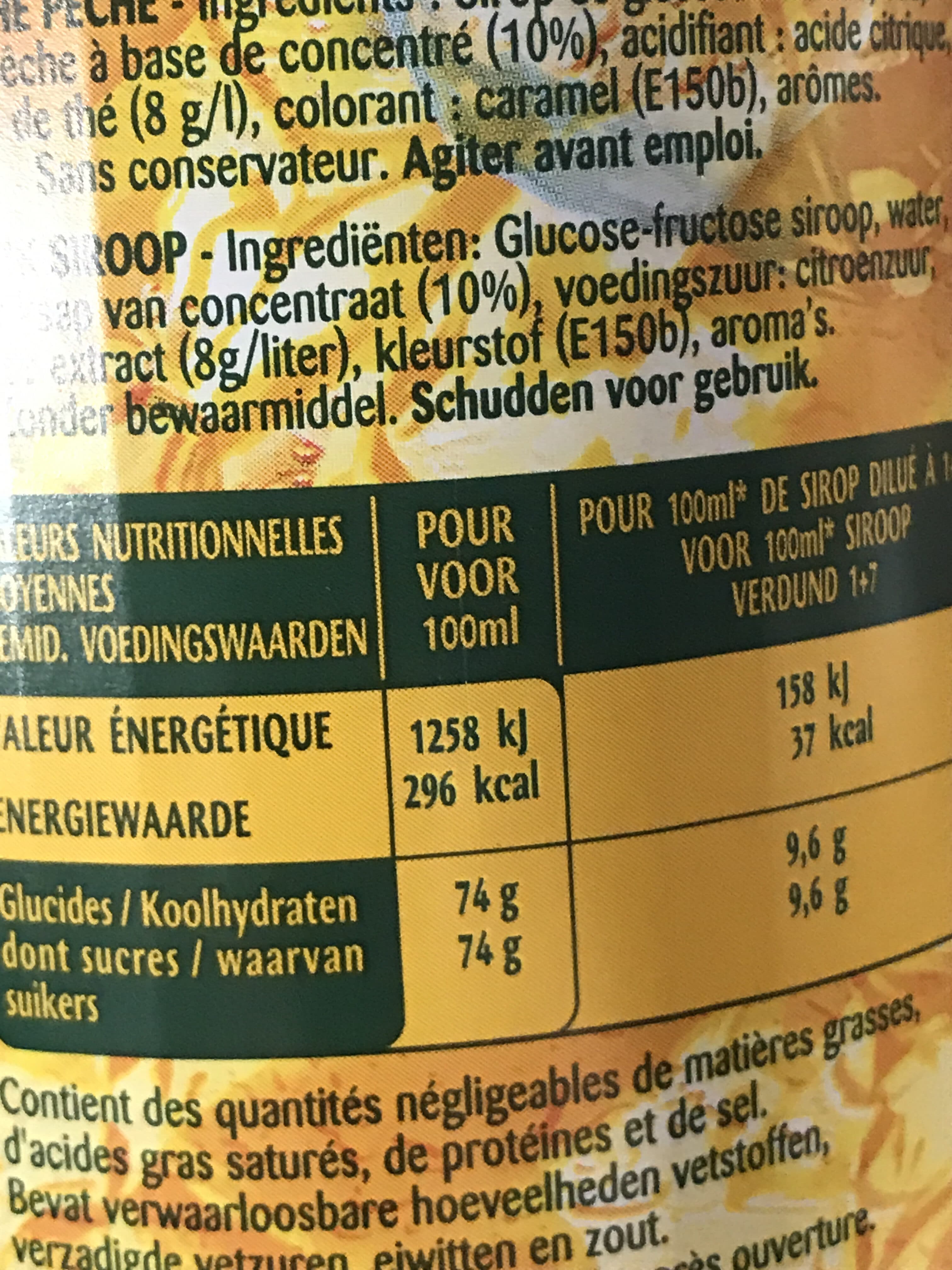 Teisseire Sirop Iced Tea packshot